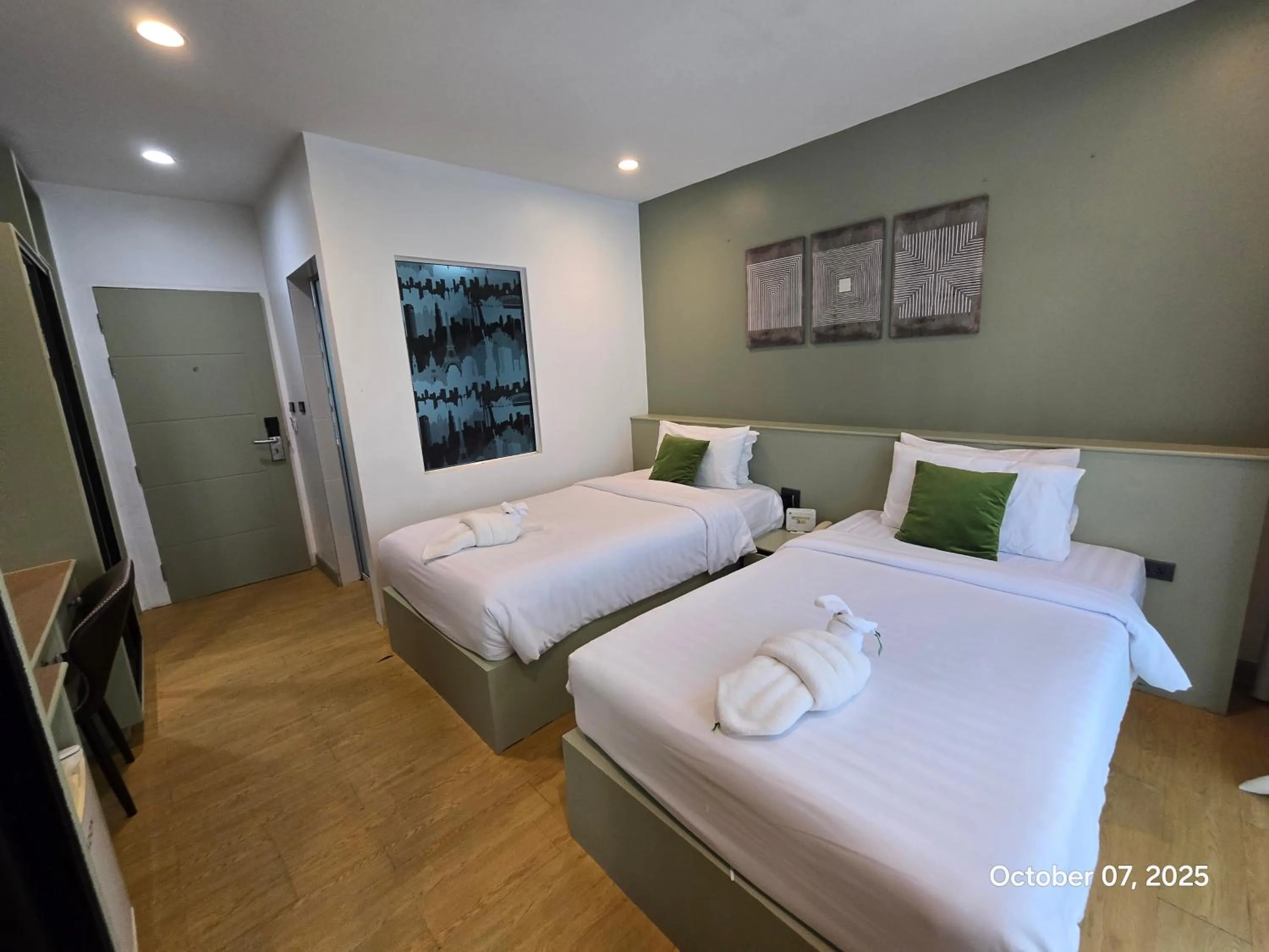 Bed in Modern Living Residence