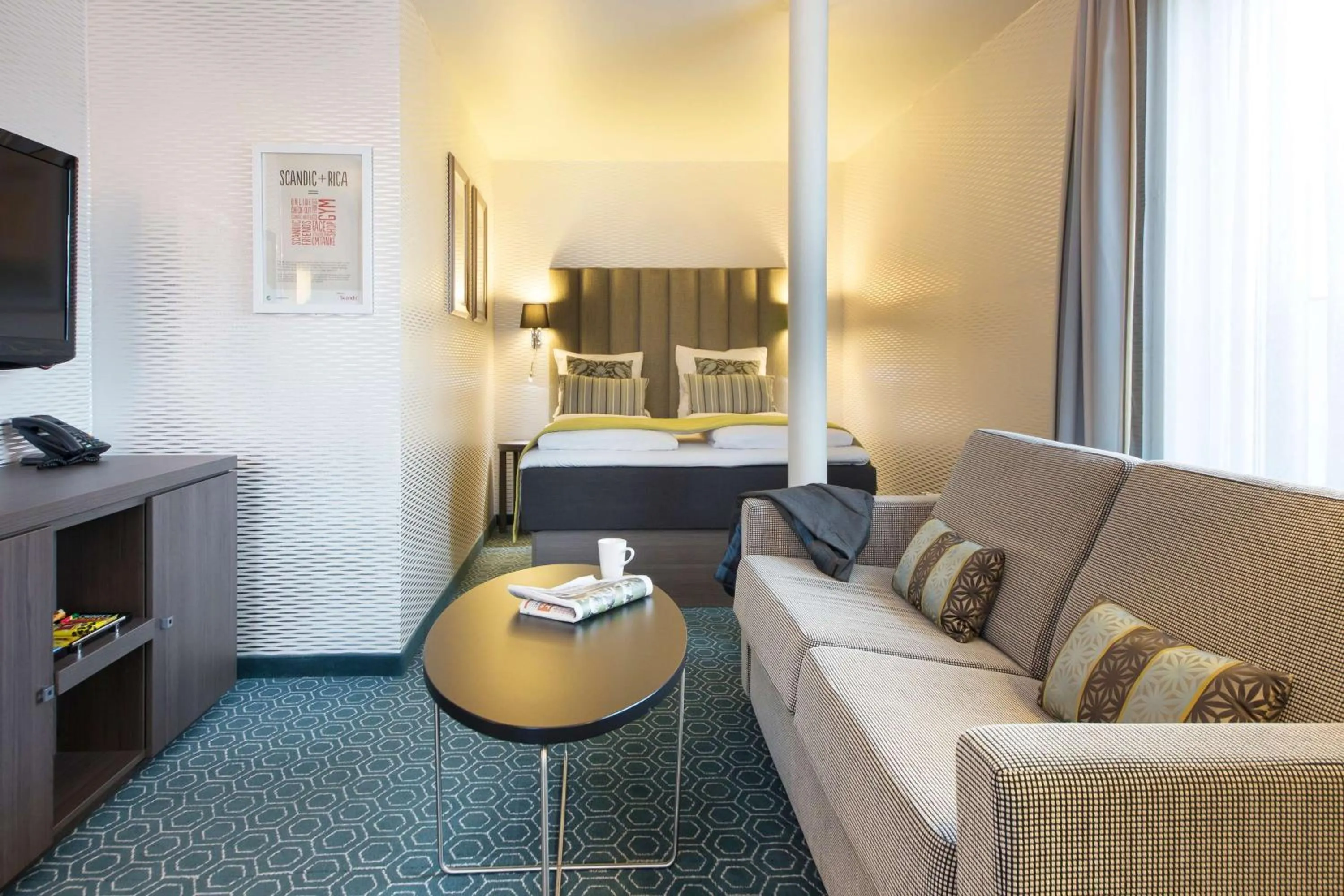 Photo of the whole room, Bed in Scandic Bakklandet