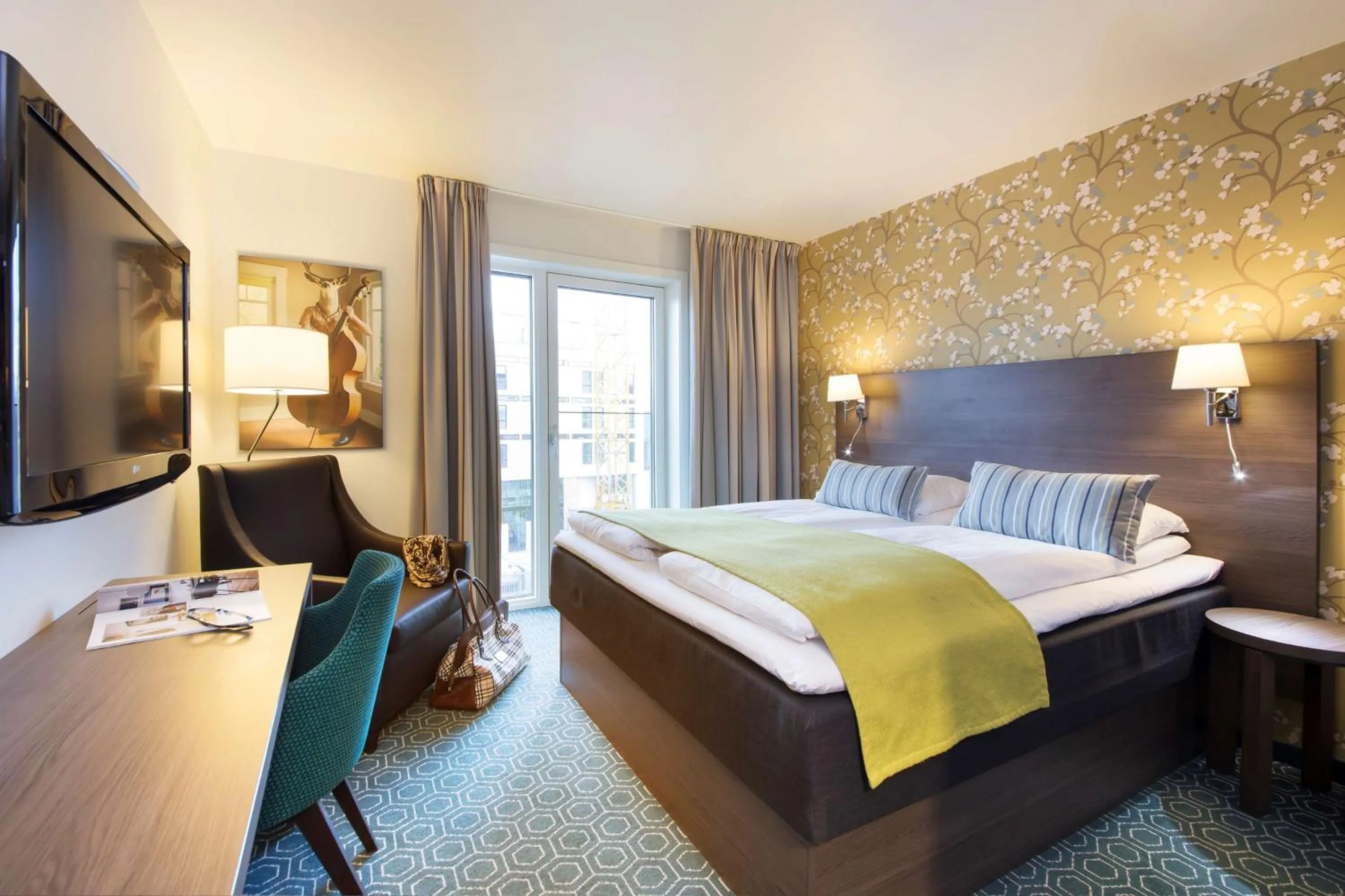 Bedroom, Bed in Scandic Bakklandet