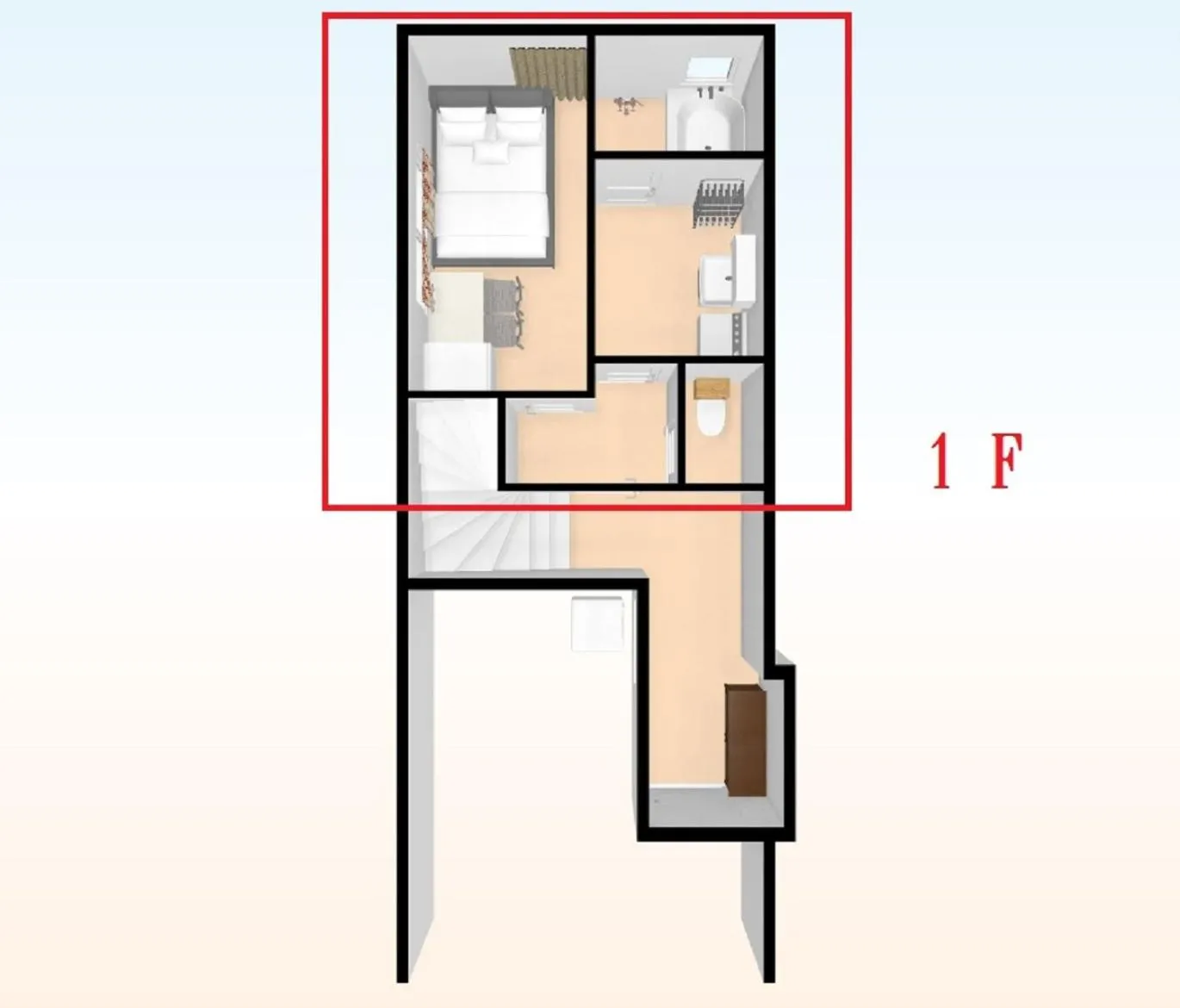 Floor plan in Happy Osaka House