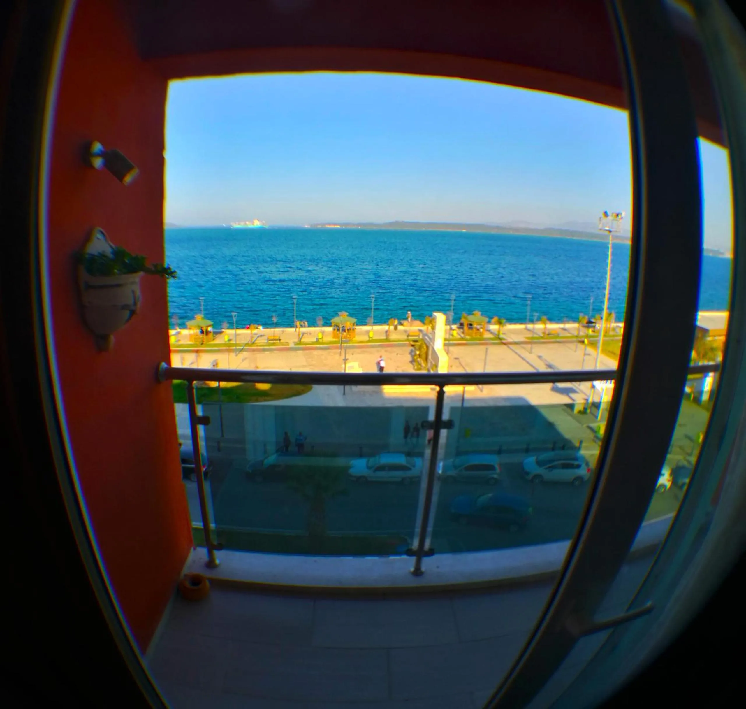 Balcony/Terrace in Hotel Deniz Eceabat