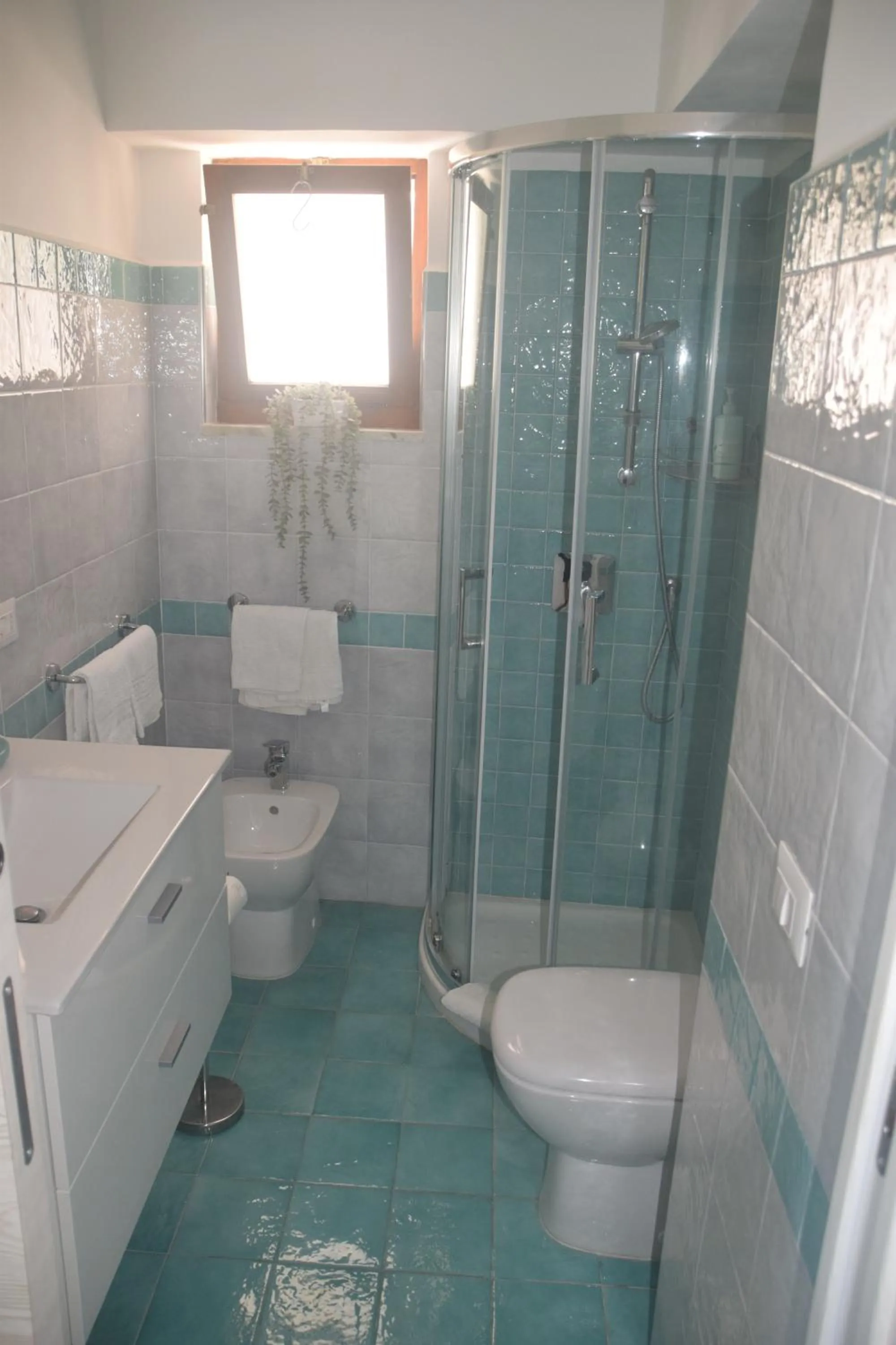 Shower in villa damecuta B&B