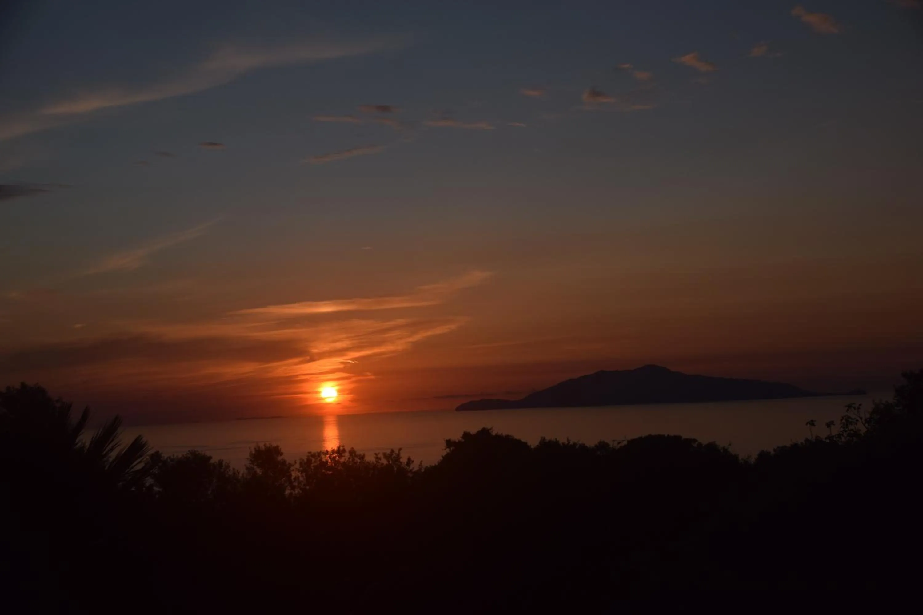 Sunset in villa damecuta B&B