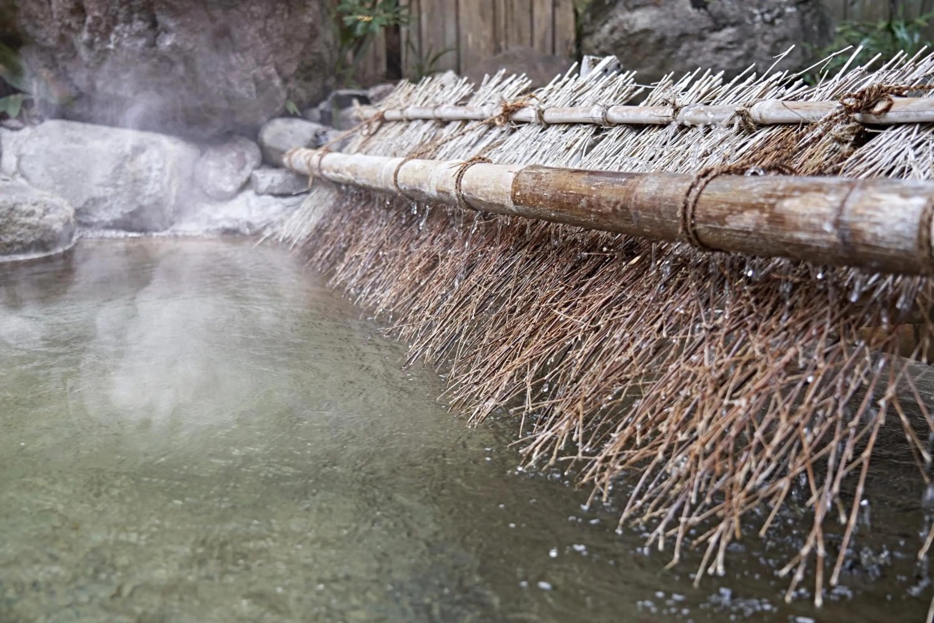 Open Air Bath in Yamada Bessou くつろぎの温泉宿 山田別荘