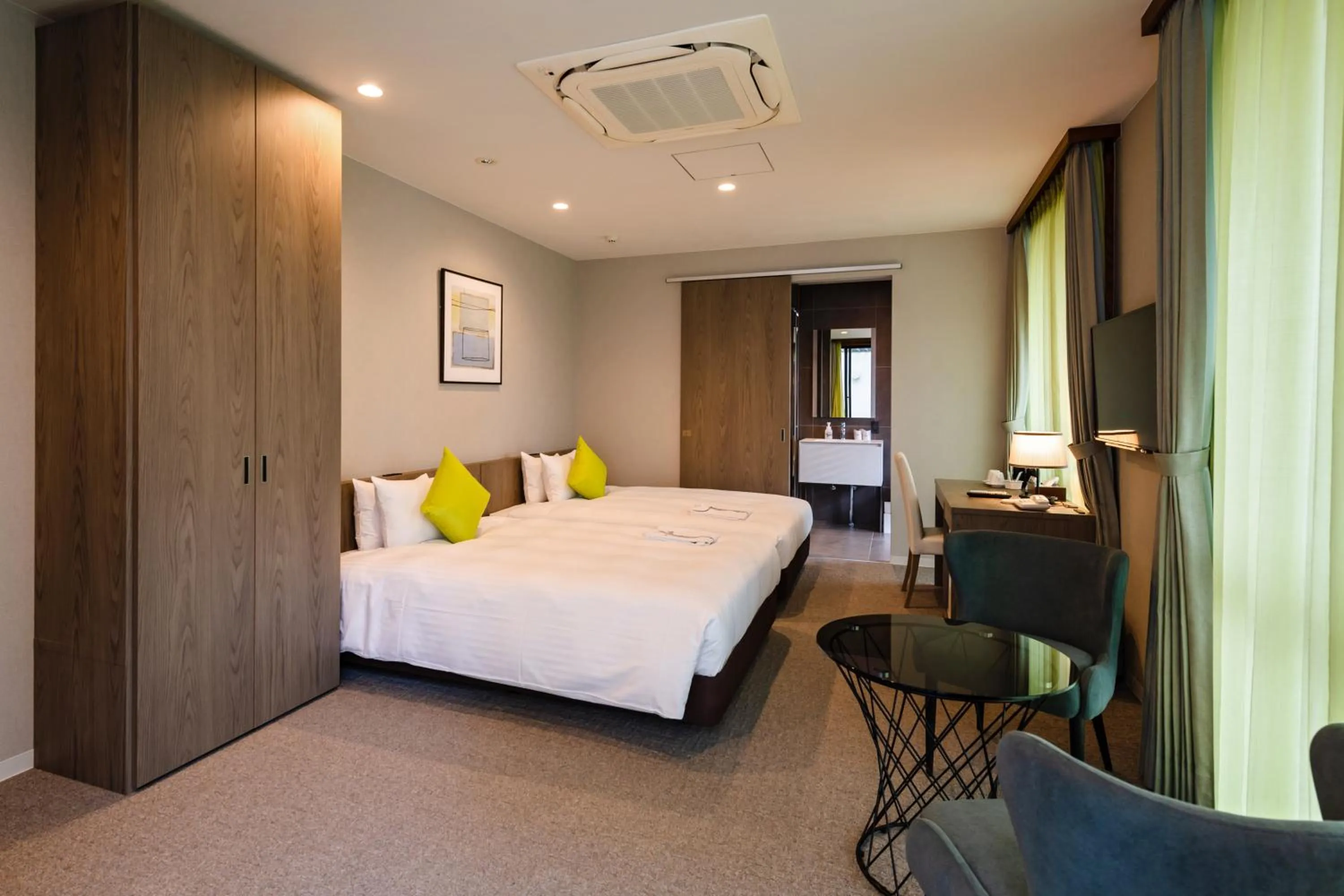 Bed in Hotel Azat Naha