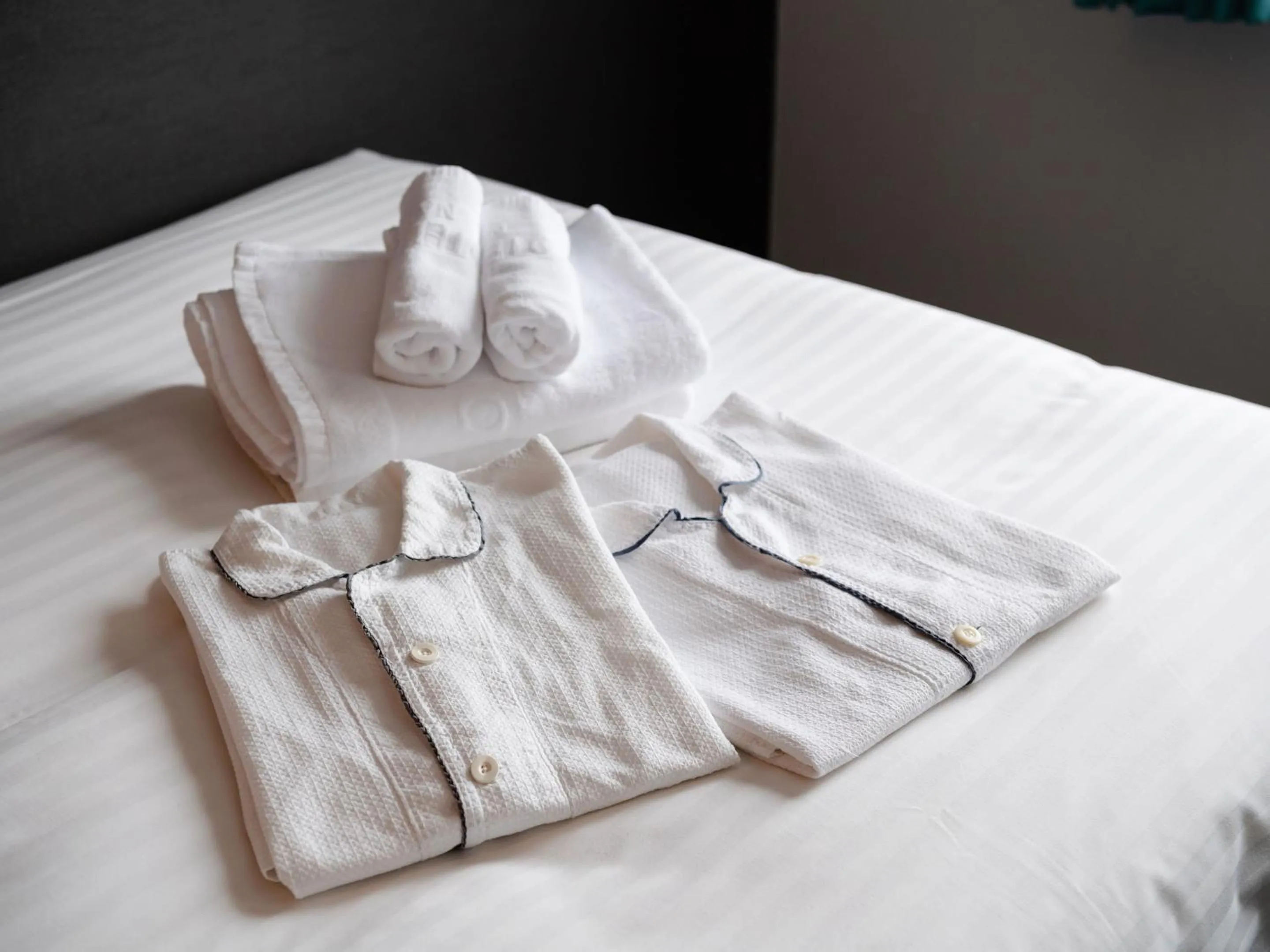 Bed in Hotel Azat Naha