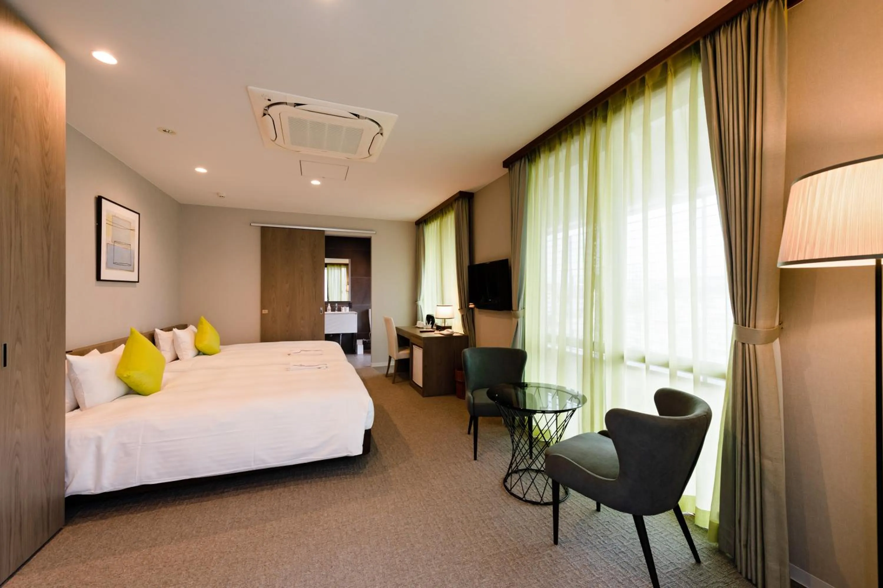 Bed in Hotel Azat Naha