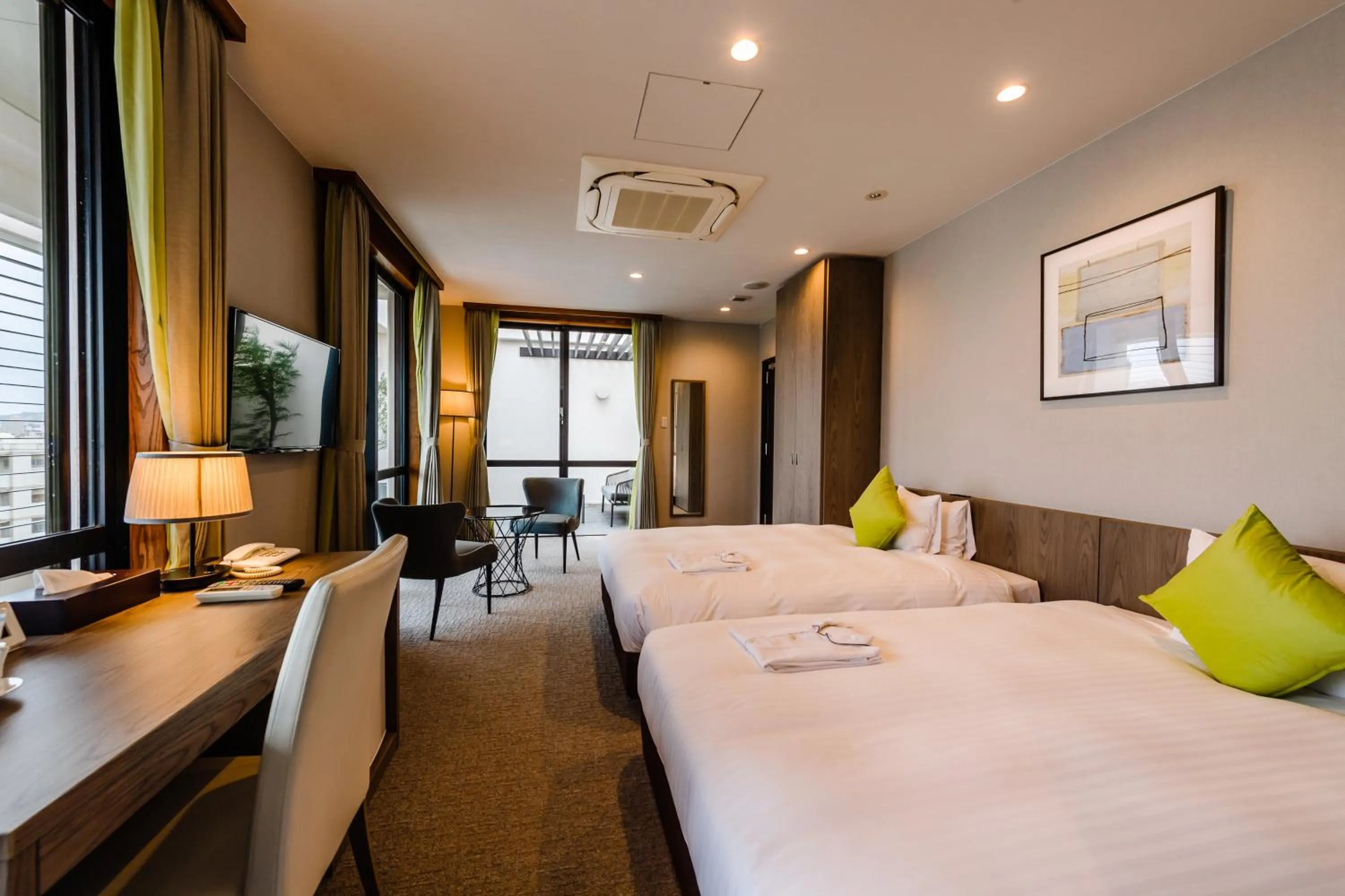 Bed in Hotel Azat Naha