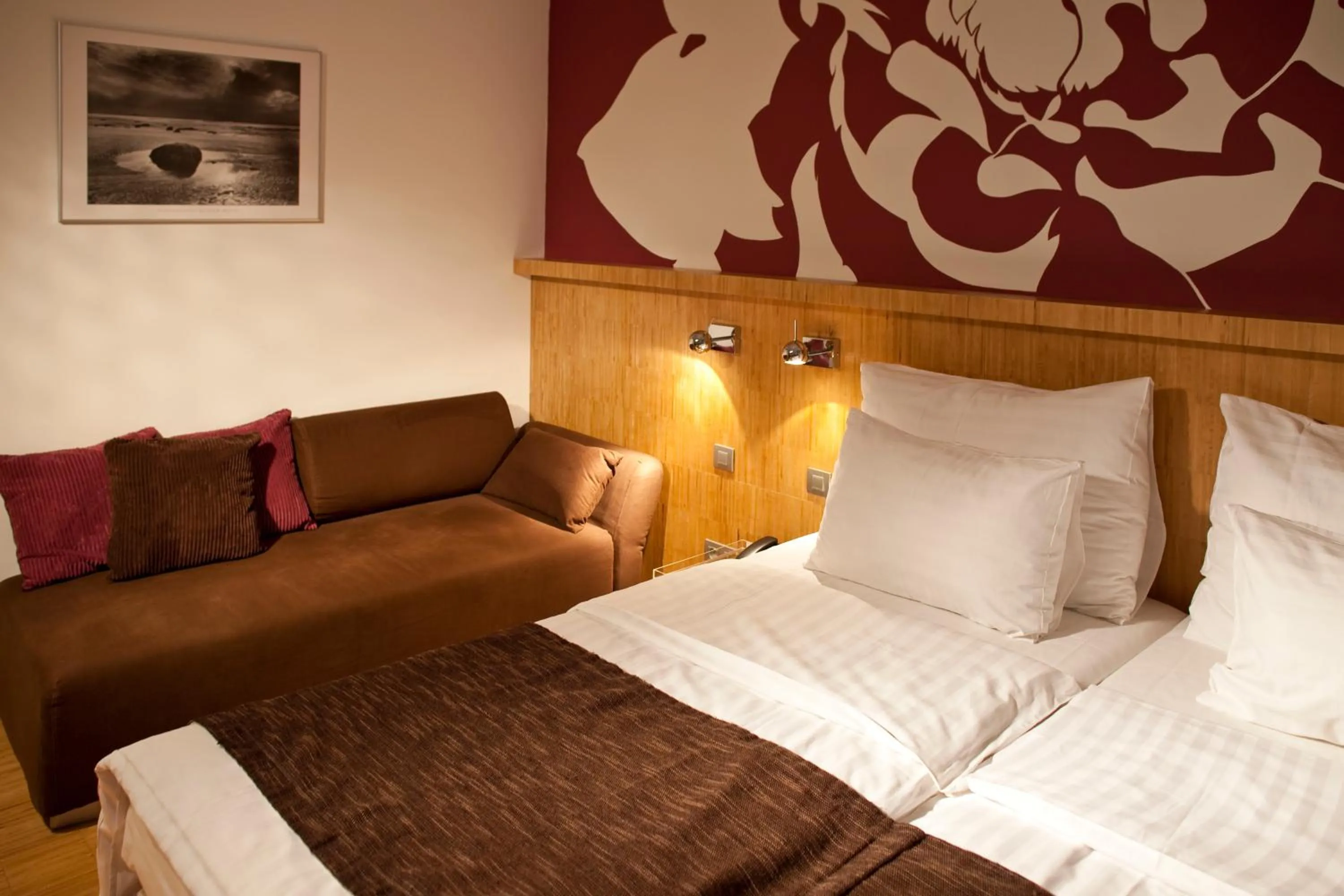 Bed in Dahlia Inn