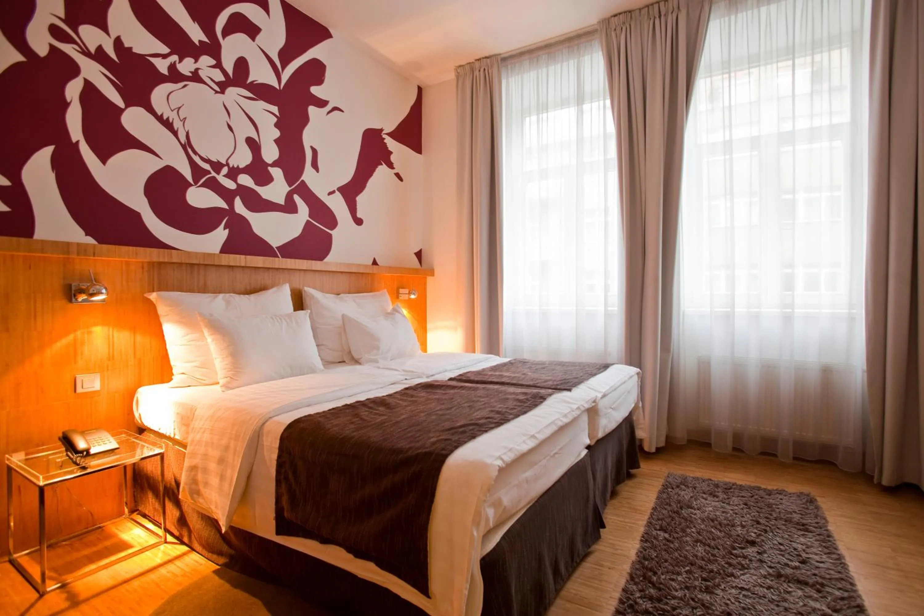 Bed in Dahlia Inn