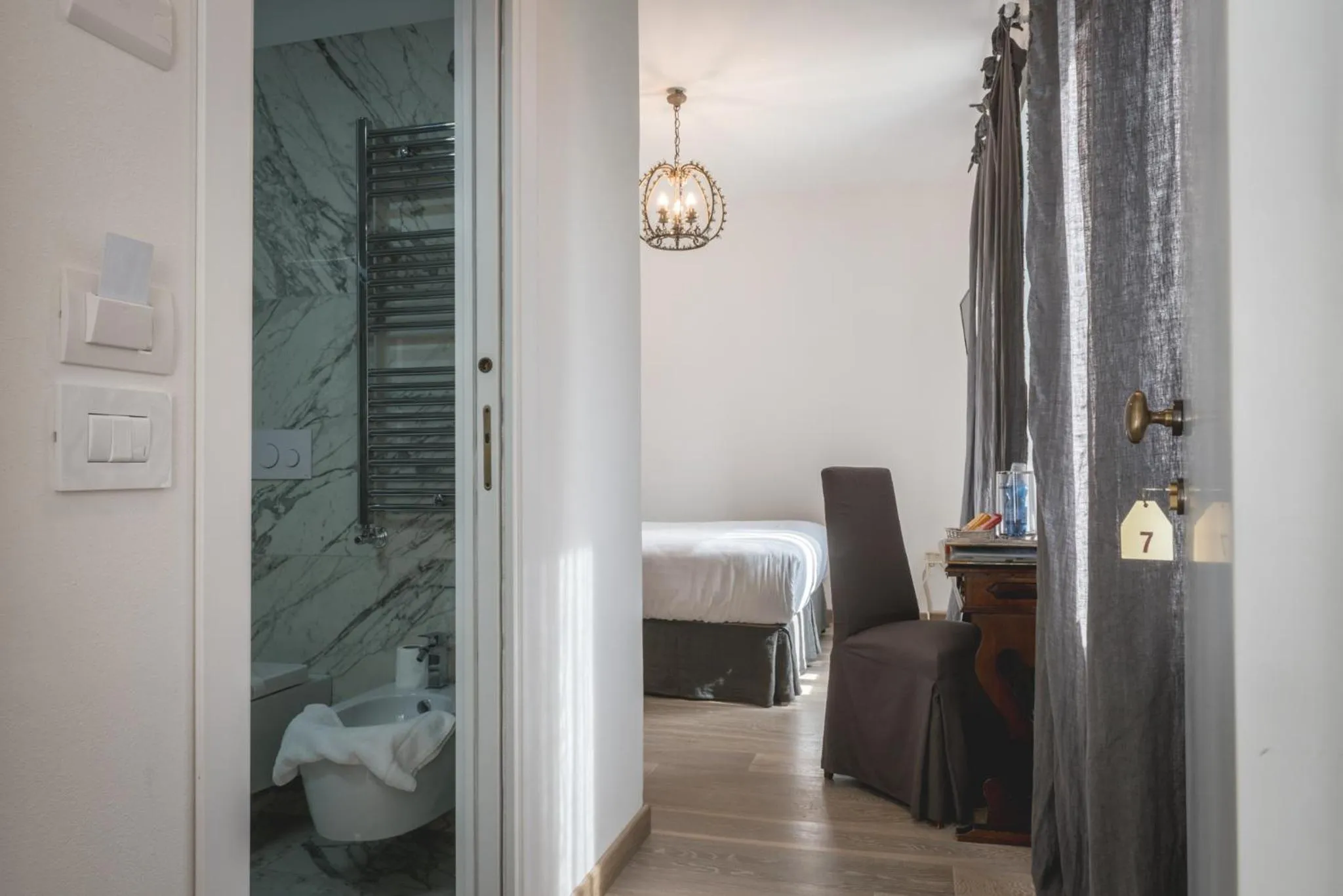 Photo of the whole room, Bed in Locanda Senio