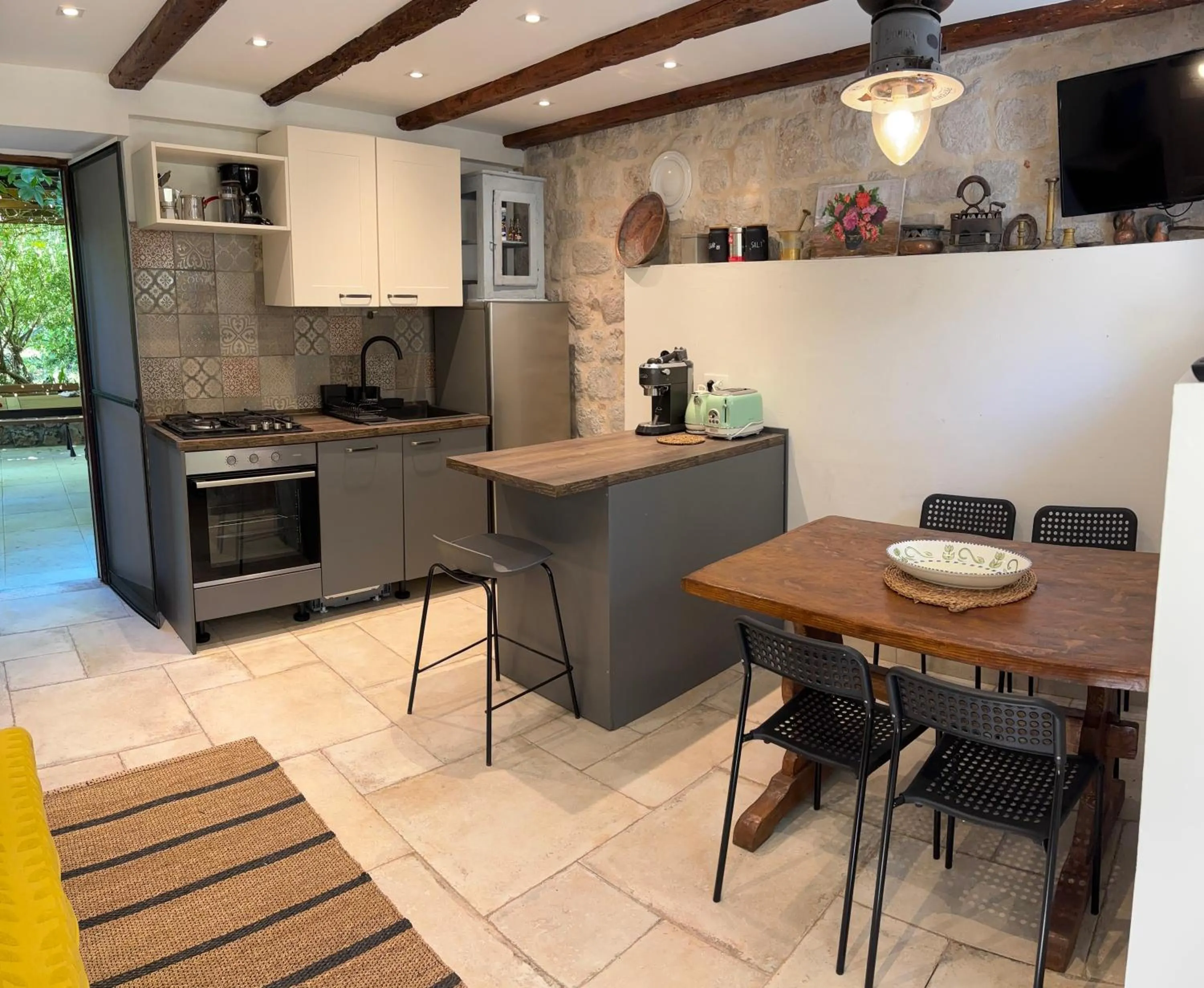 kitchen in Seaside Holiday Home Andrija