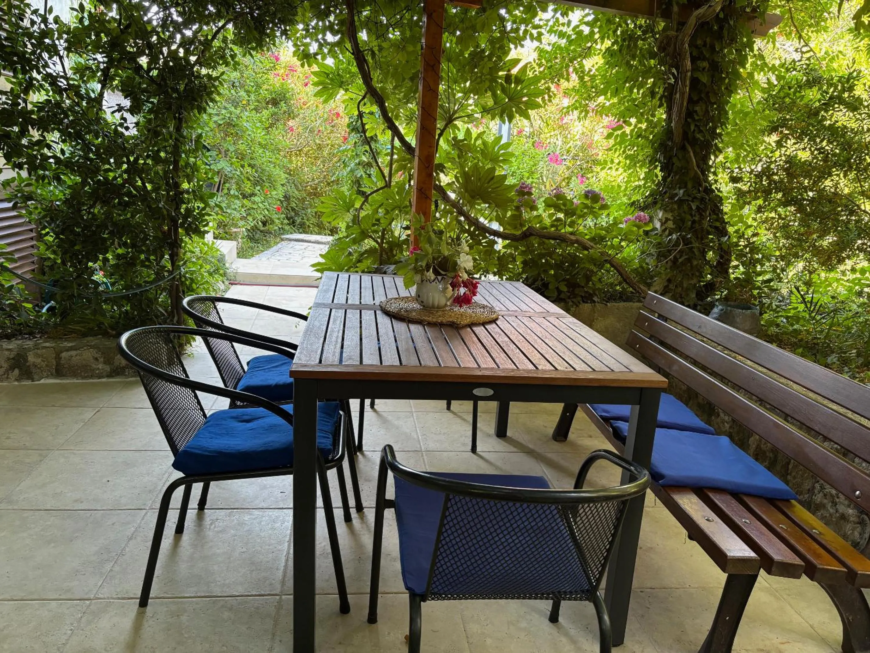 Balcony/Terrace in Seaside Holiday Home Andrija