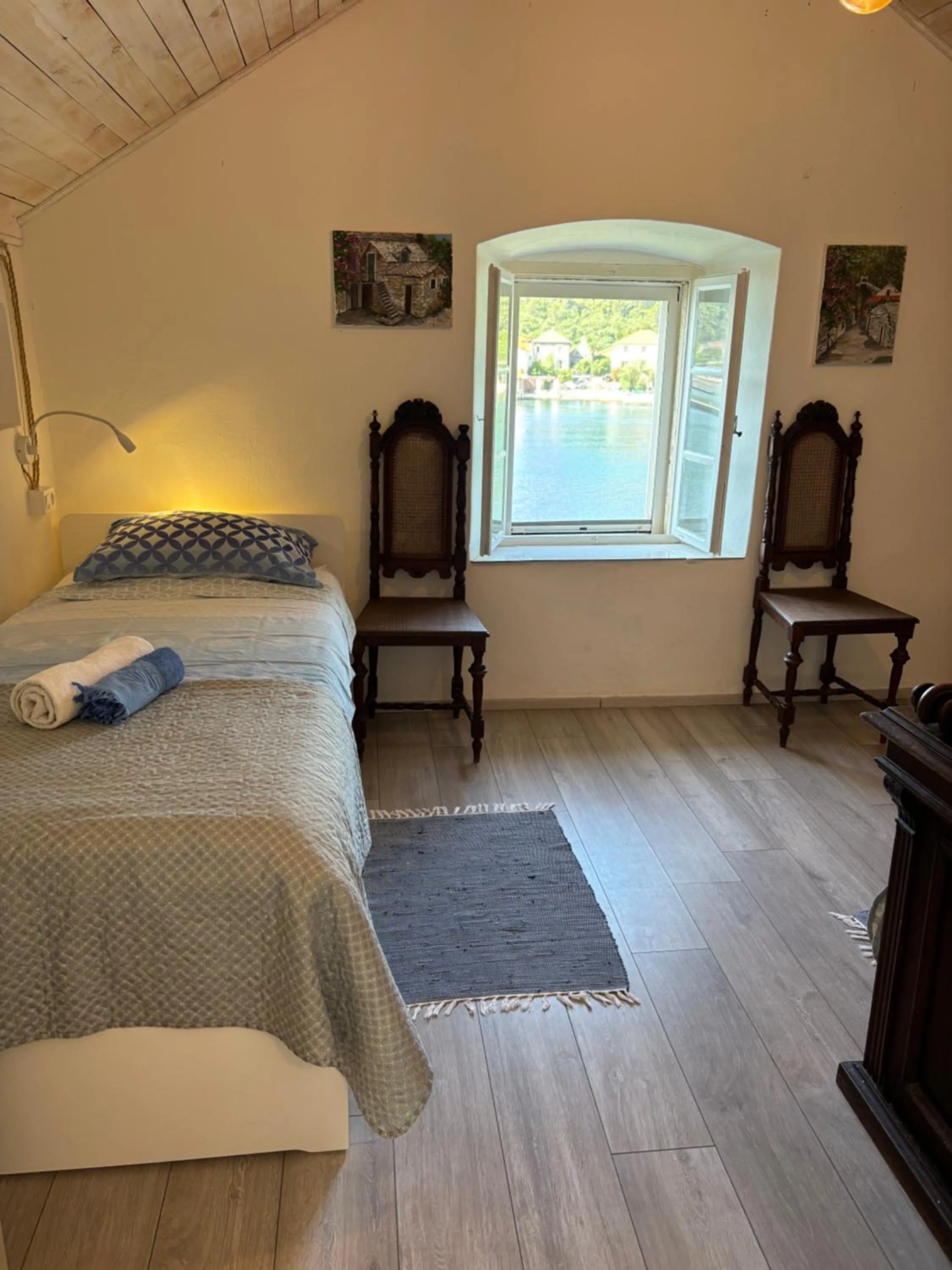 Bedroom, Bed in Seaside Holiday Home Andrija