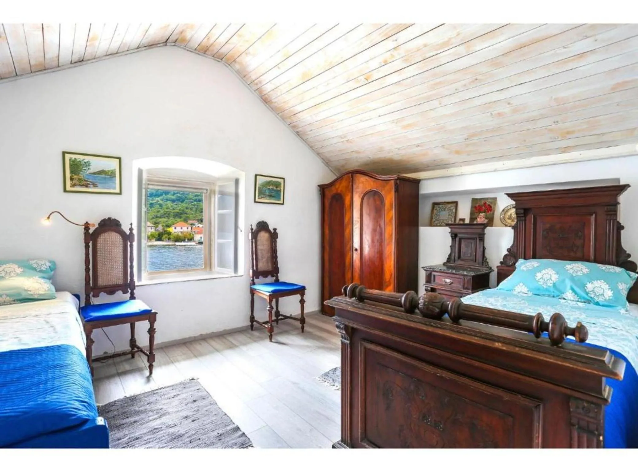 Bedroom, Bed in Seaside Holiday Home Andrija