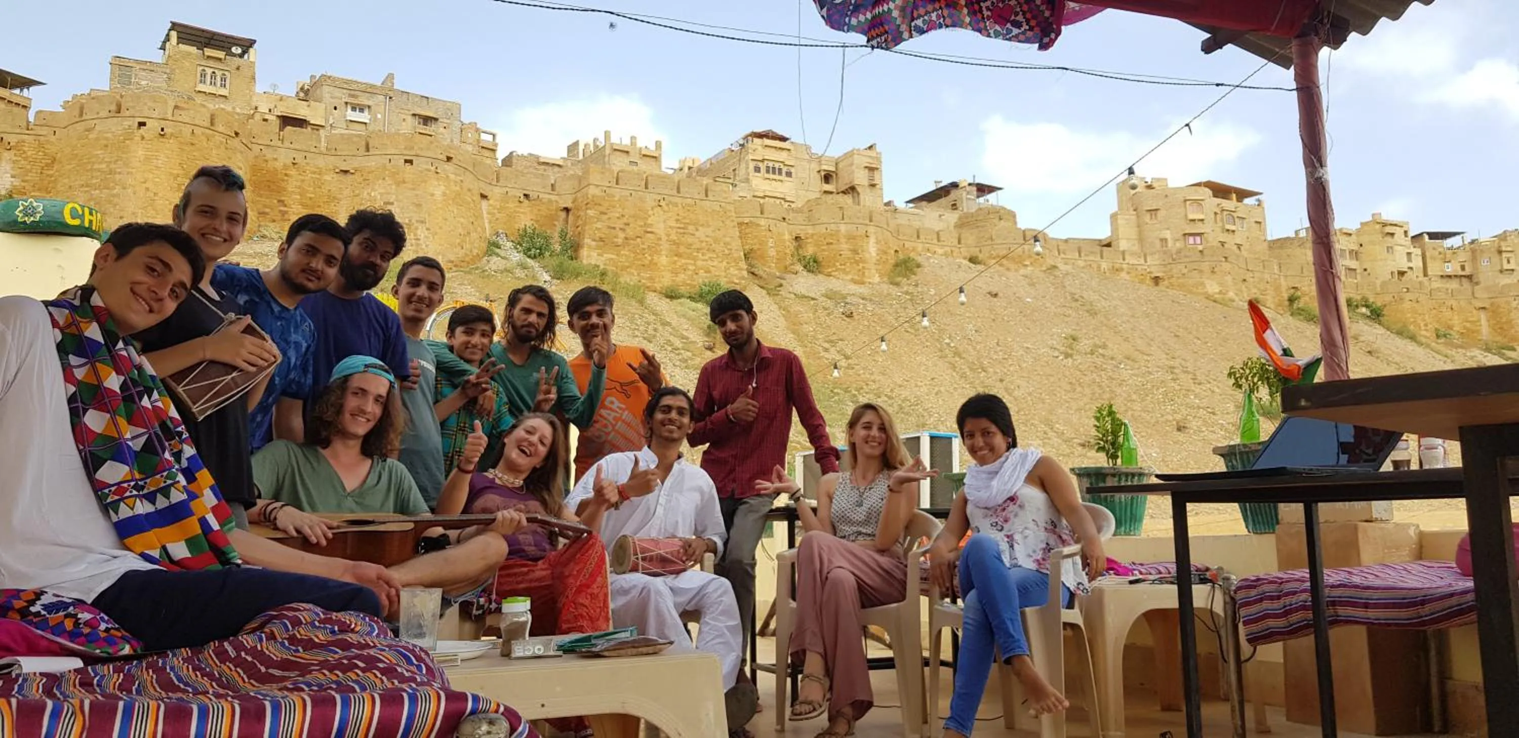 Seating area in Wonbin Safari Jaisalmer
