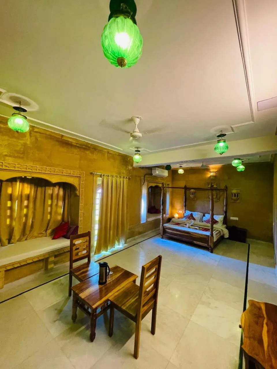 Bed in Wonbin Safari Jaisalmer