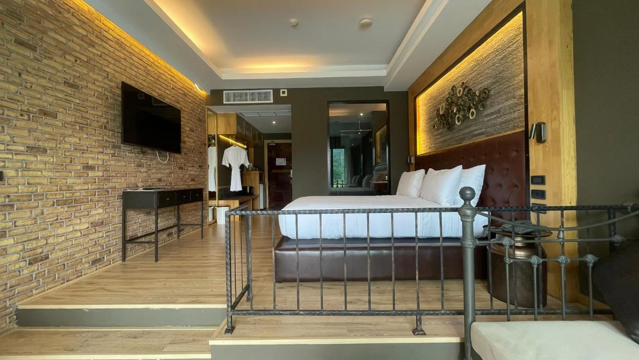 Bed in La Isla Pranburi Beach Resort