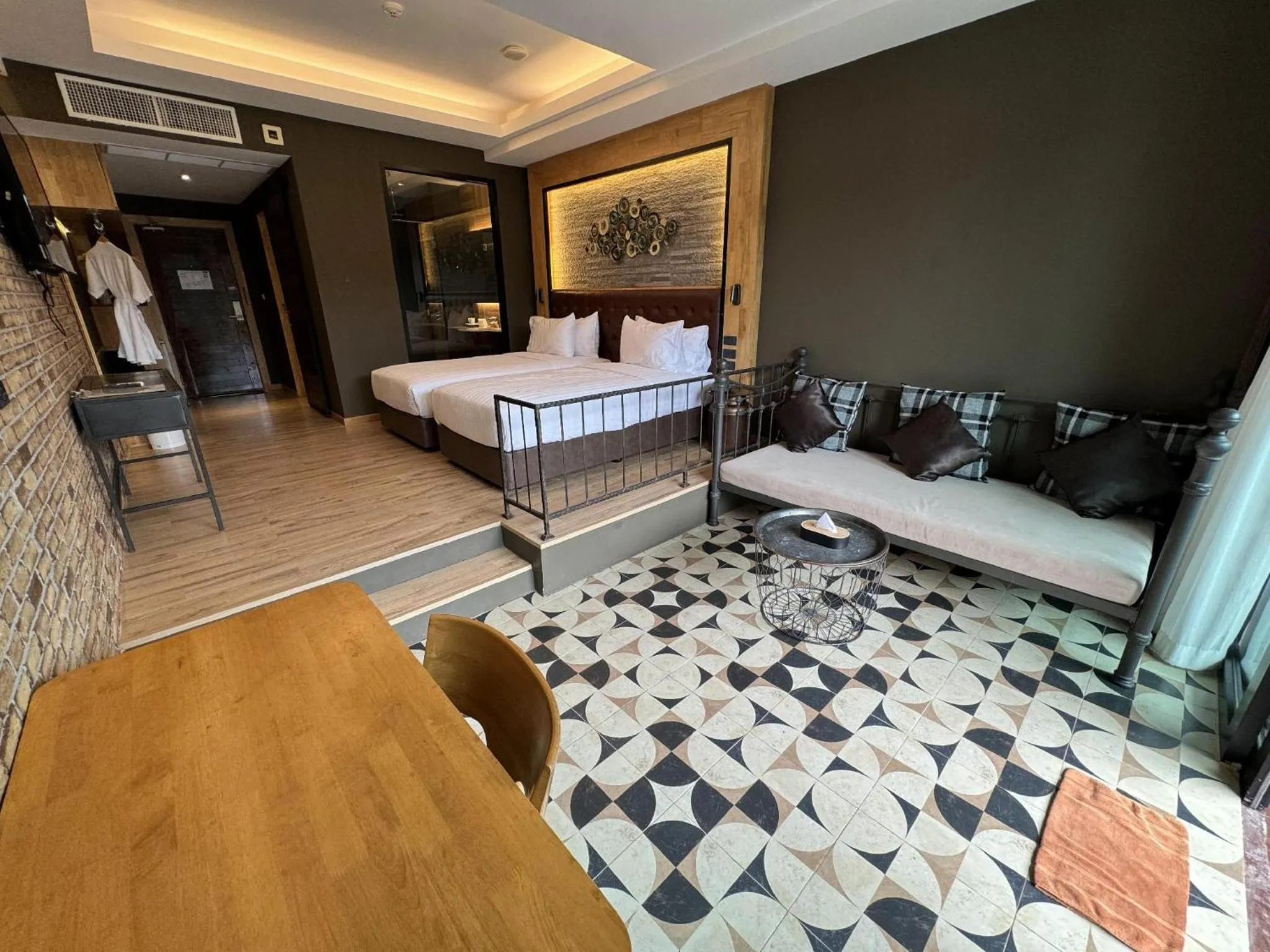 Bed in La Isla Pranburi Beach Resort