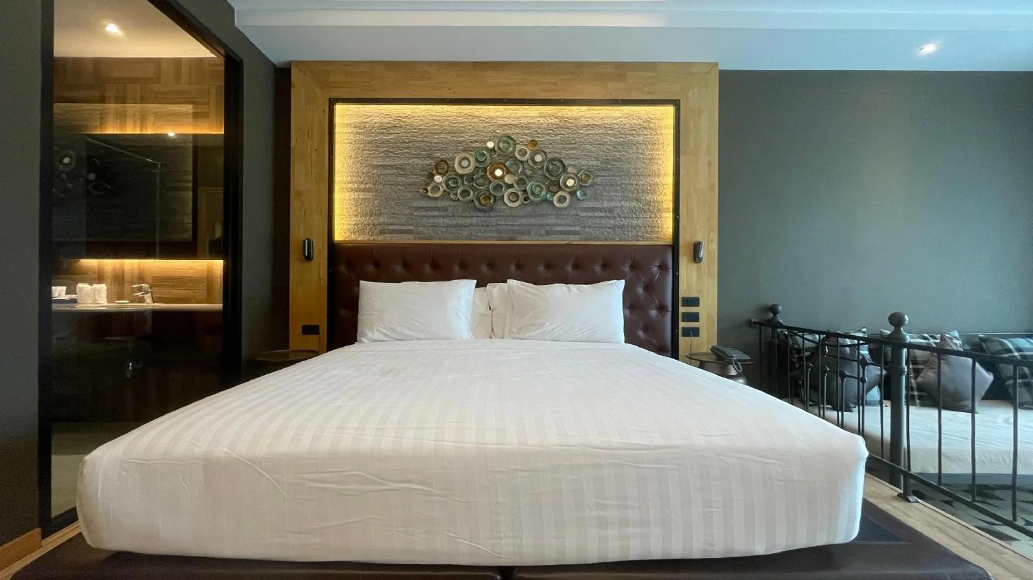 Bed in La Isla Pranburi Beach Resort