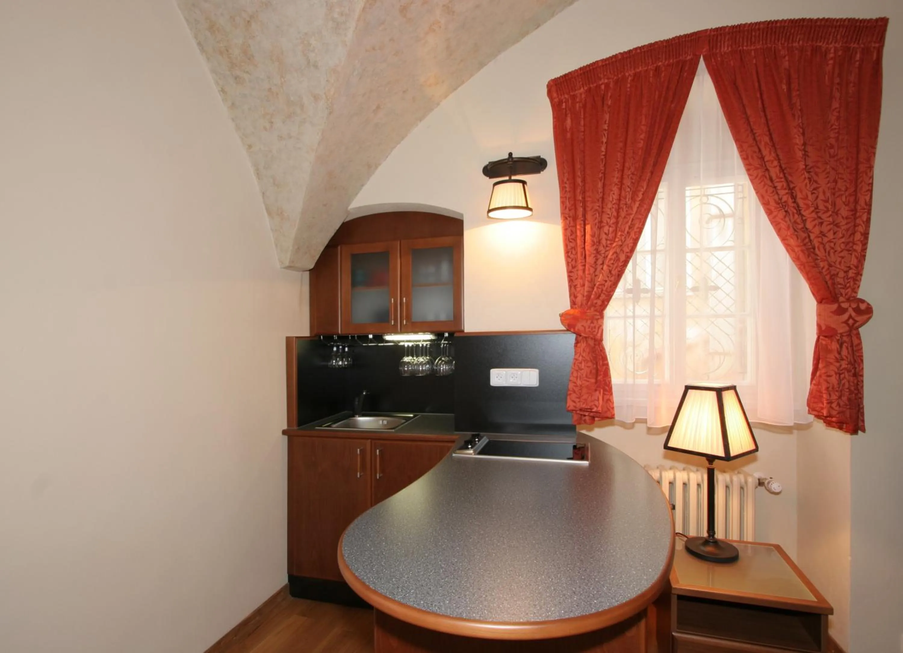 Kitchen or kitchenette in Residence Thunovska