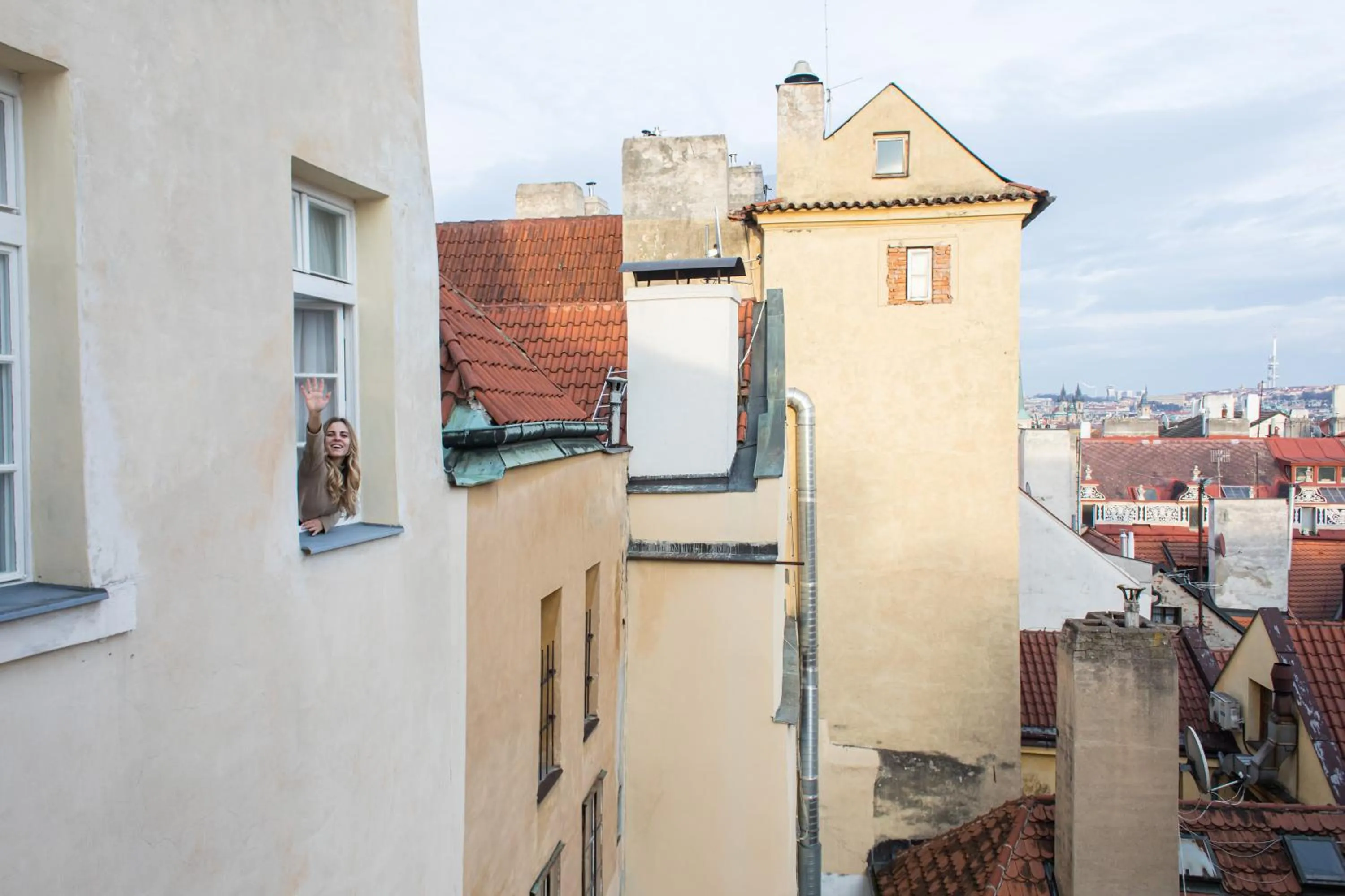 City view in Residence Thunovska