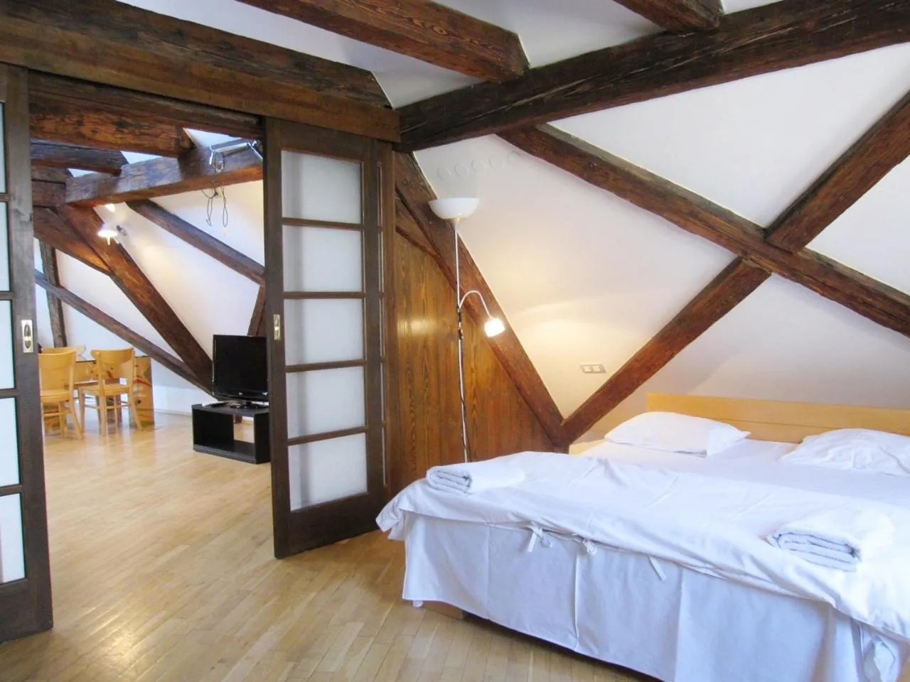 Bedroom, Bed in Residence Thunovska