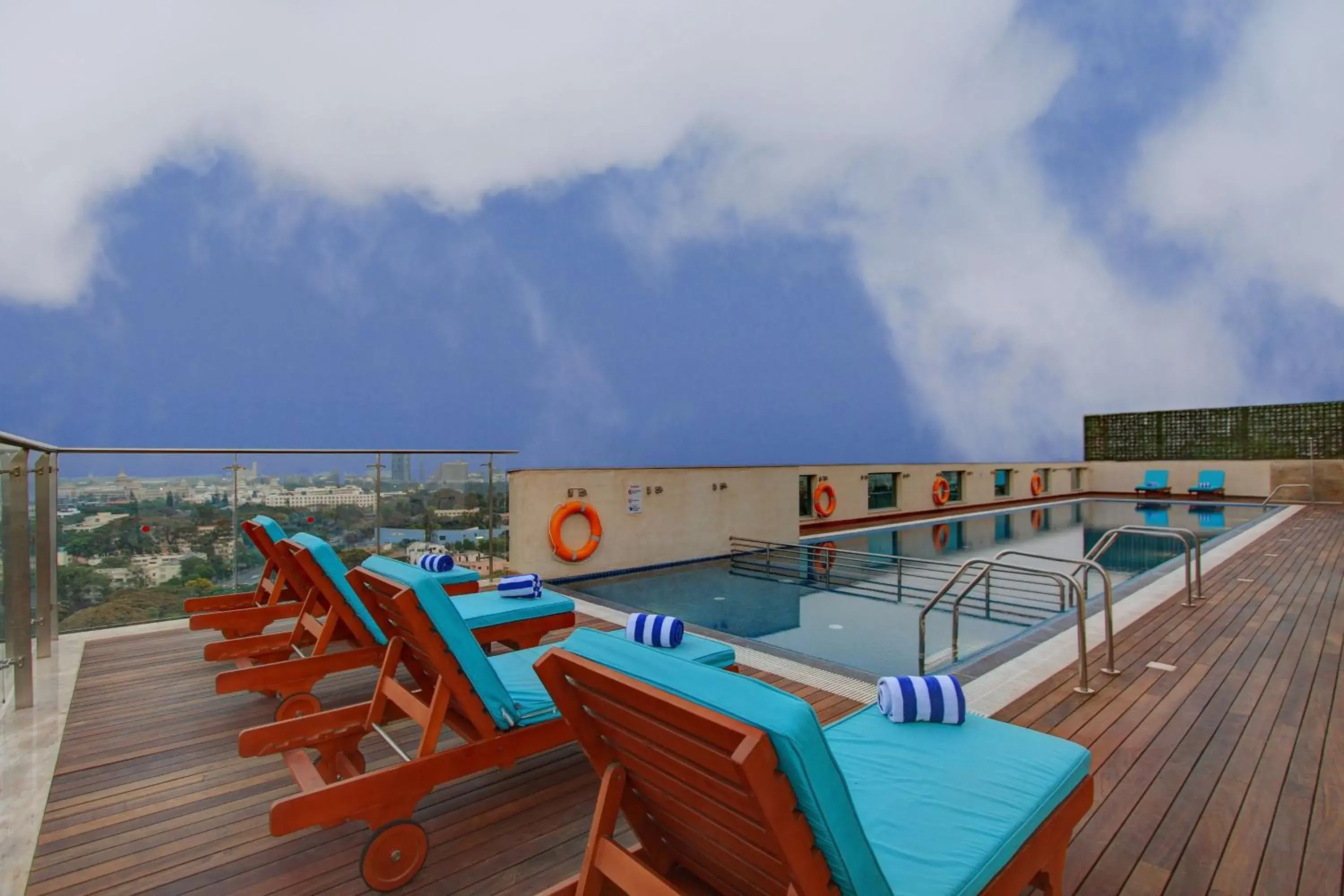 Swimming pool in Holiday Inn Bengaluru Racecourse by IHG Swimming pool in Holiday Inn Bengaluru Racecourse by IHG