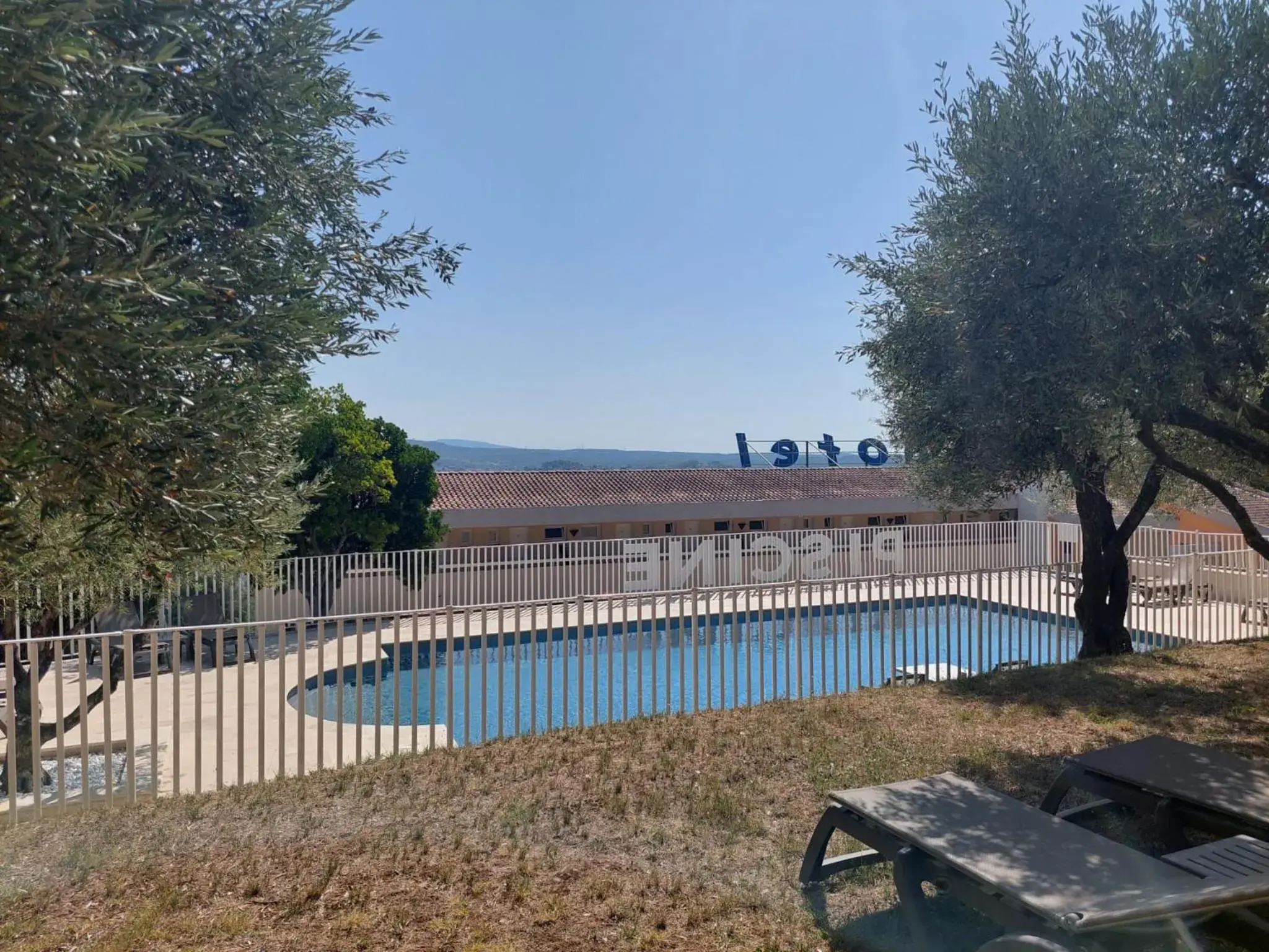 Swimming pool in Logis Hotel Le Col De L'ange Swimming pool in Logis Hotel Le Col De L'ange