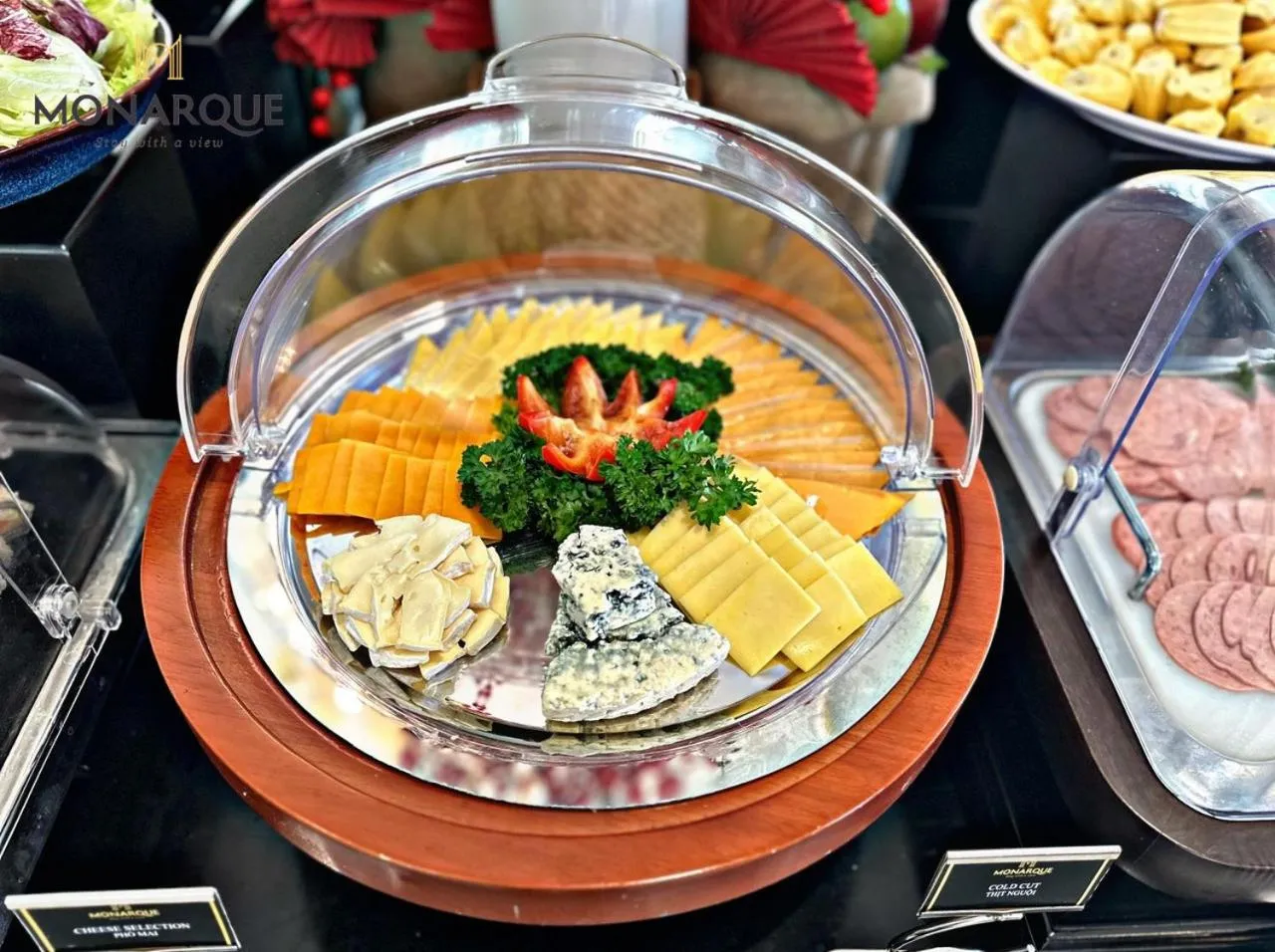 Buffet breakfast in Monarque Hotel Danang