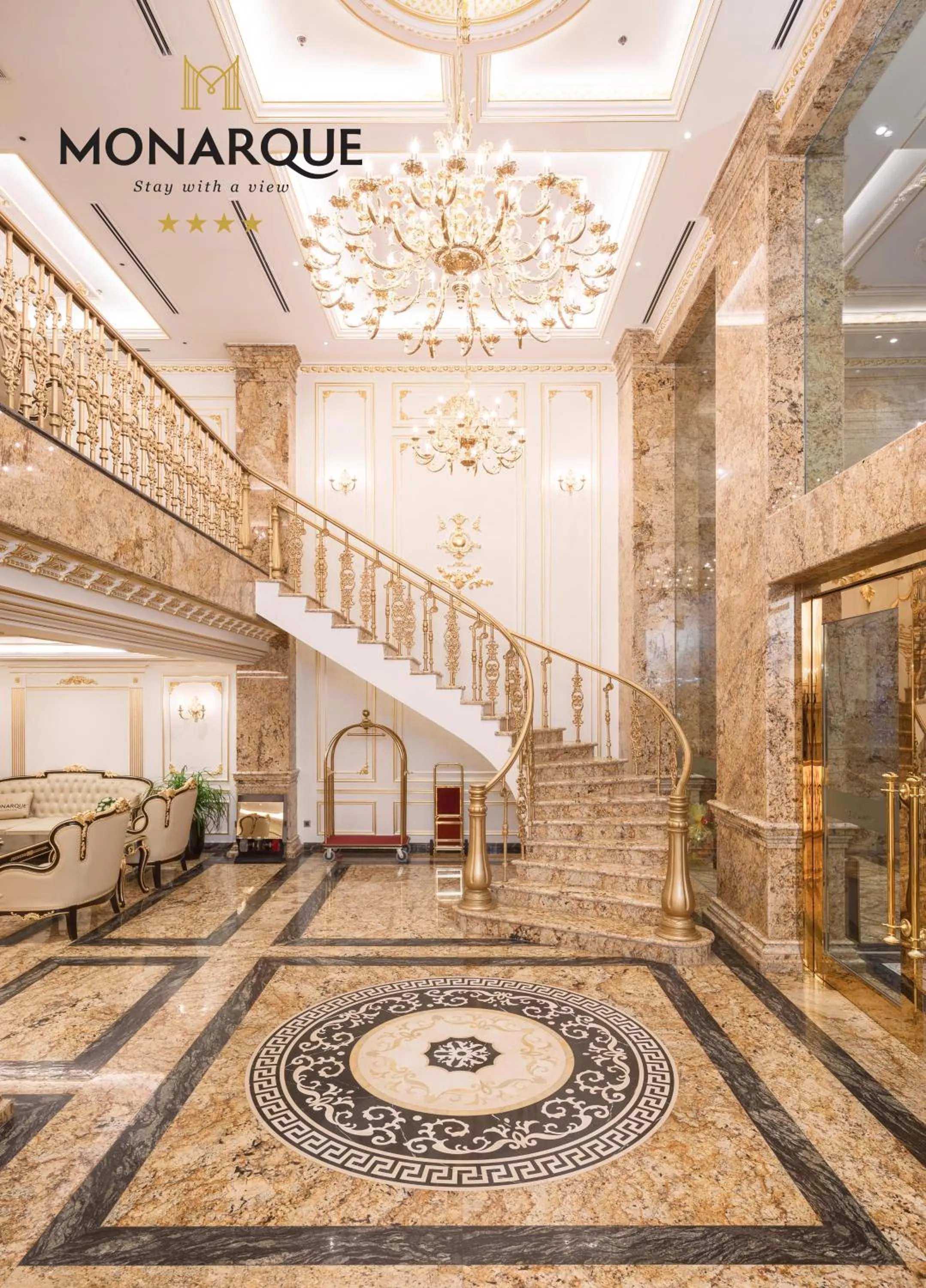 Lobby or reception in Monarque Hotel Danang