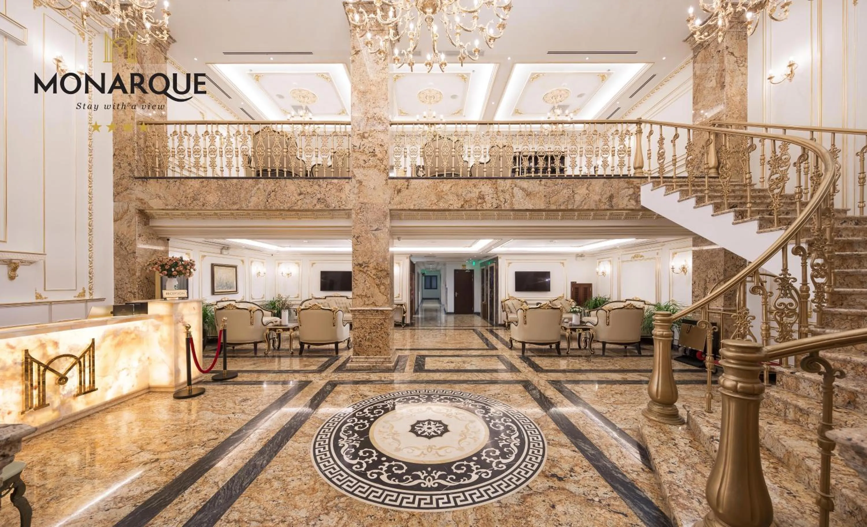 Lobby or reception in Monarque Hotel Danang