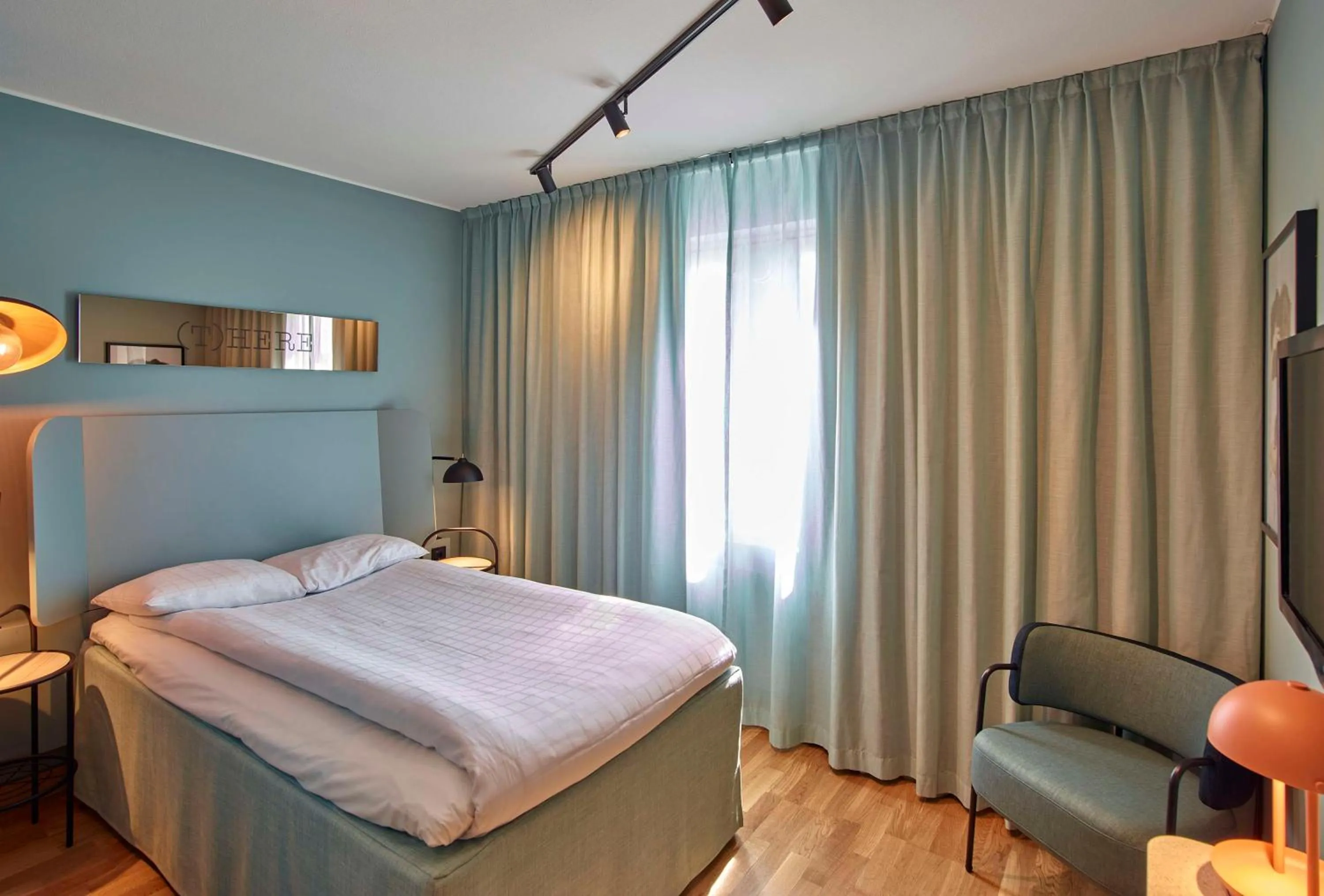 Bedroom, Bed in Scandic Borlänge