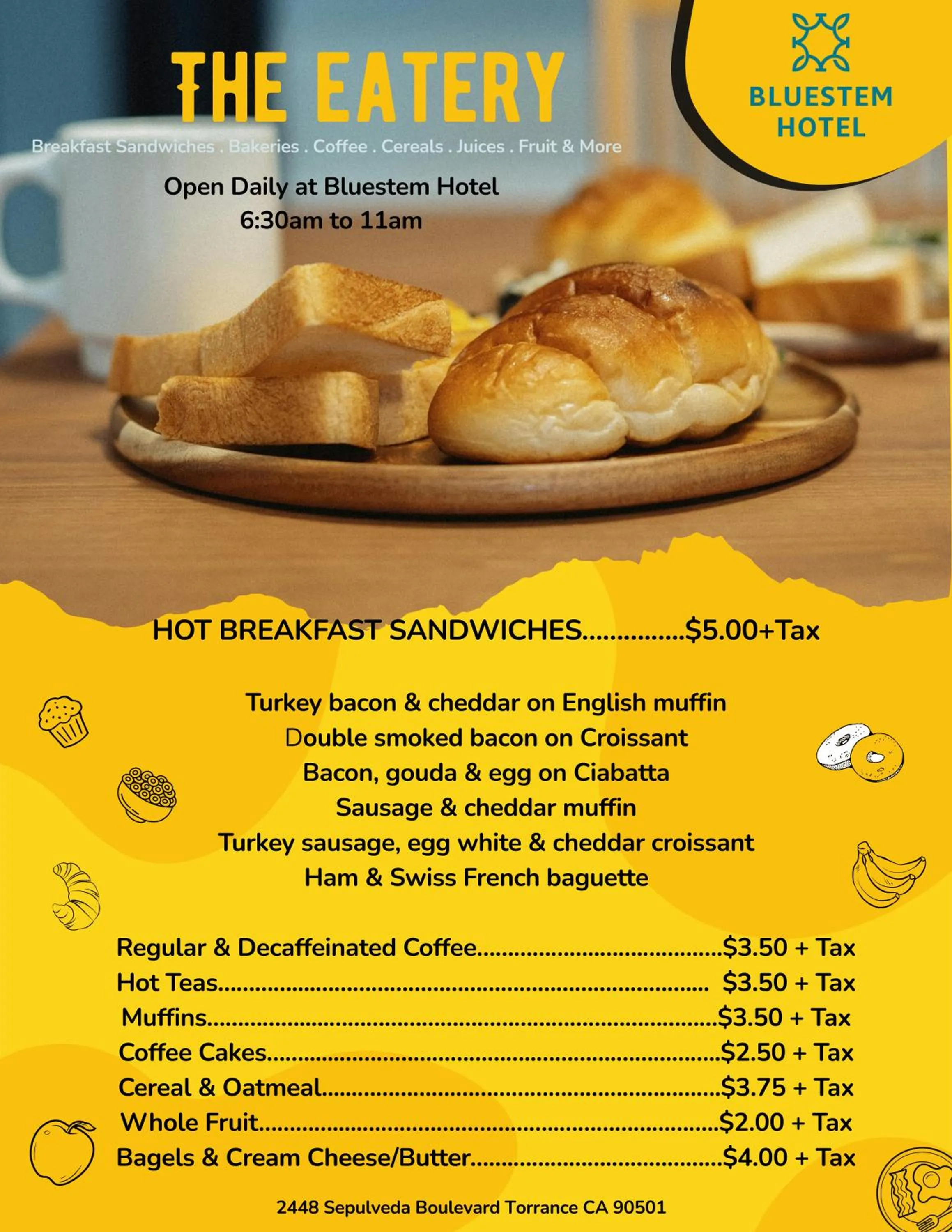 Restaurant/places to eat in Bluestem Hotel Torrance Los Angeles, an Ascend Collection Hotel