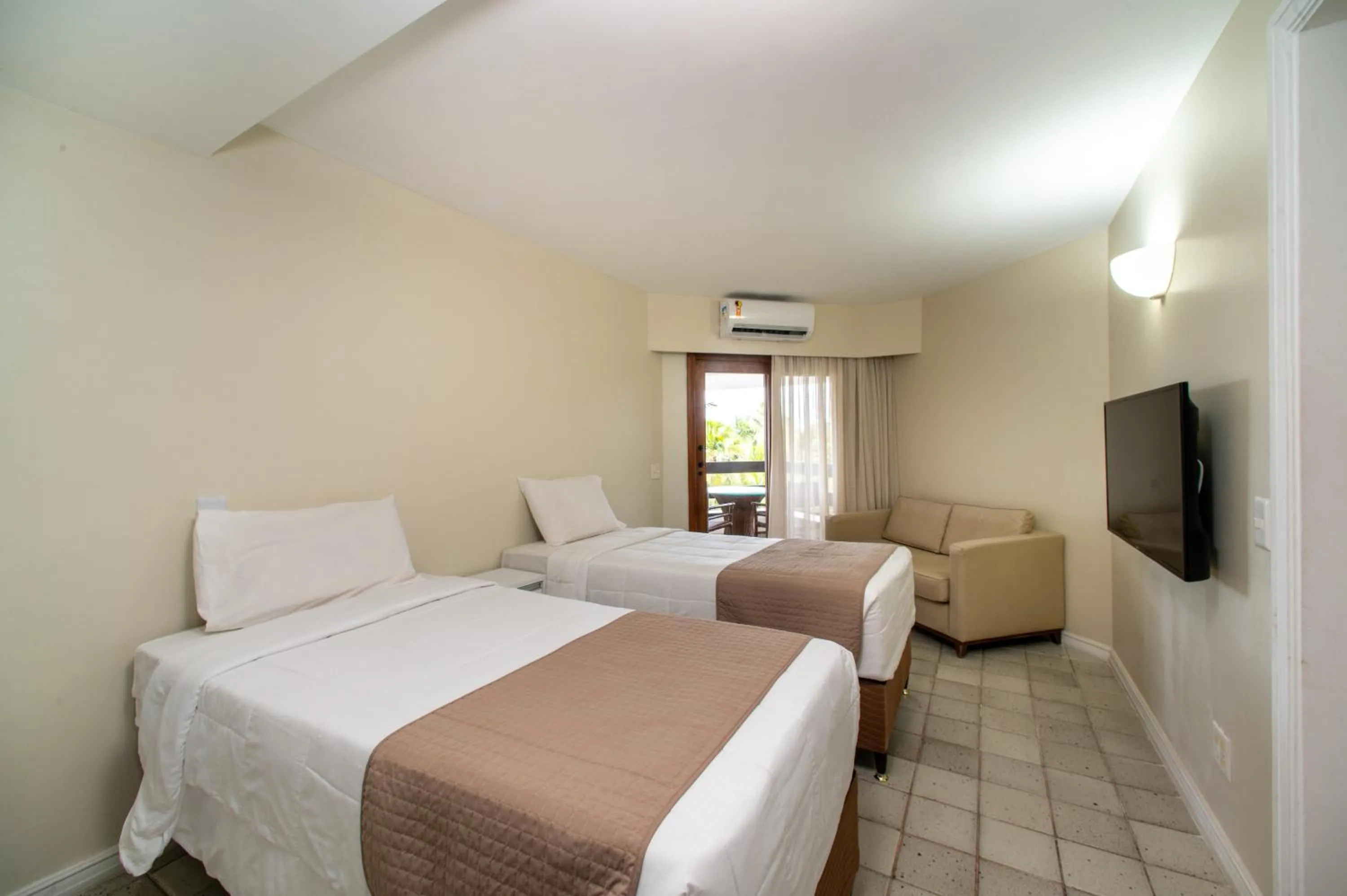 Bed in Jatiúca Suites Resort by Slaviero Hotéis