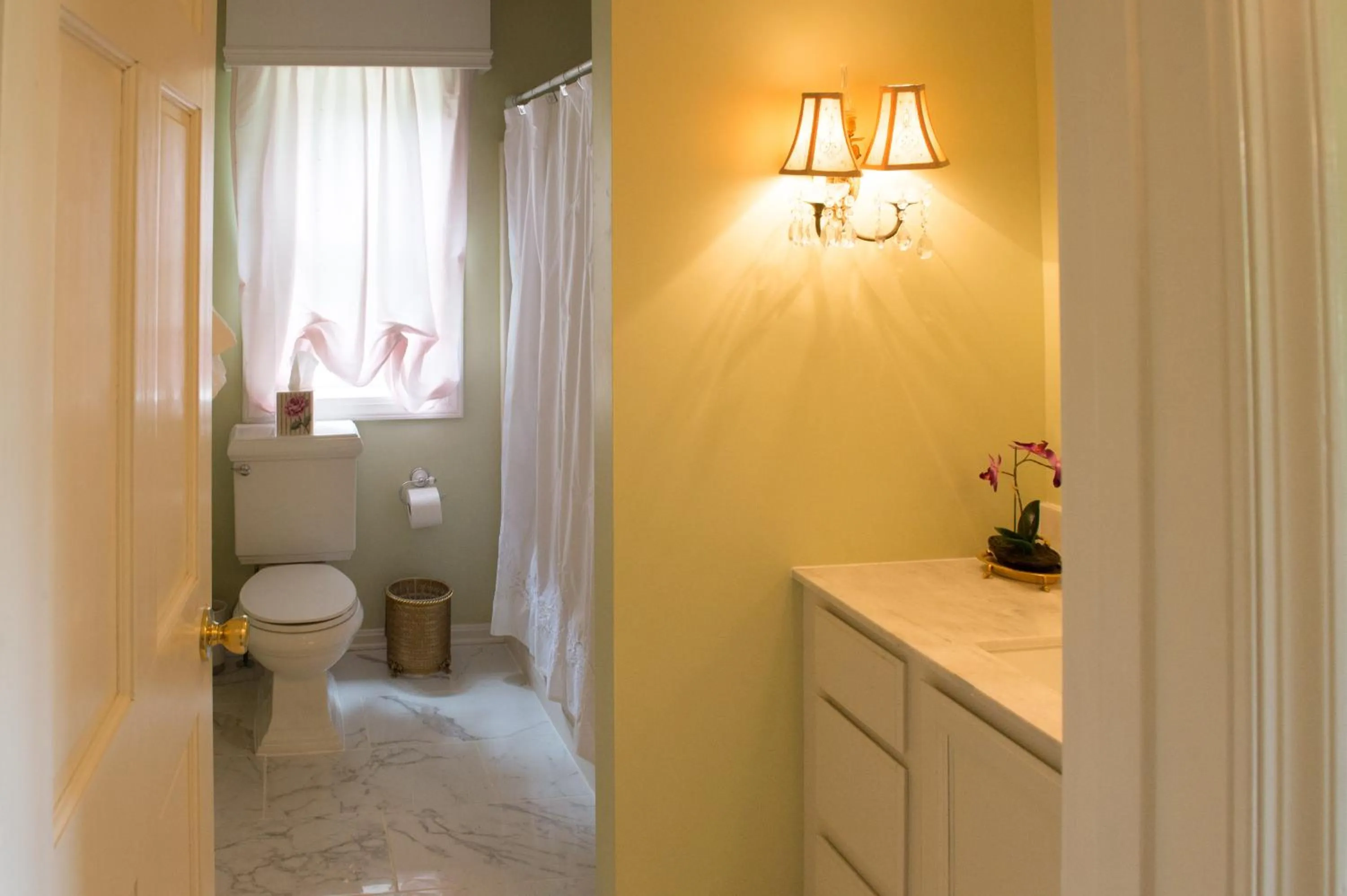 Shower in LeFay Cottage at Little Washington