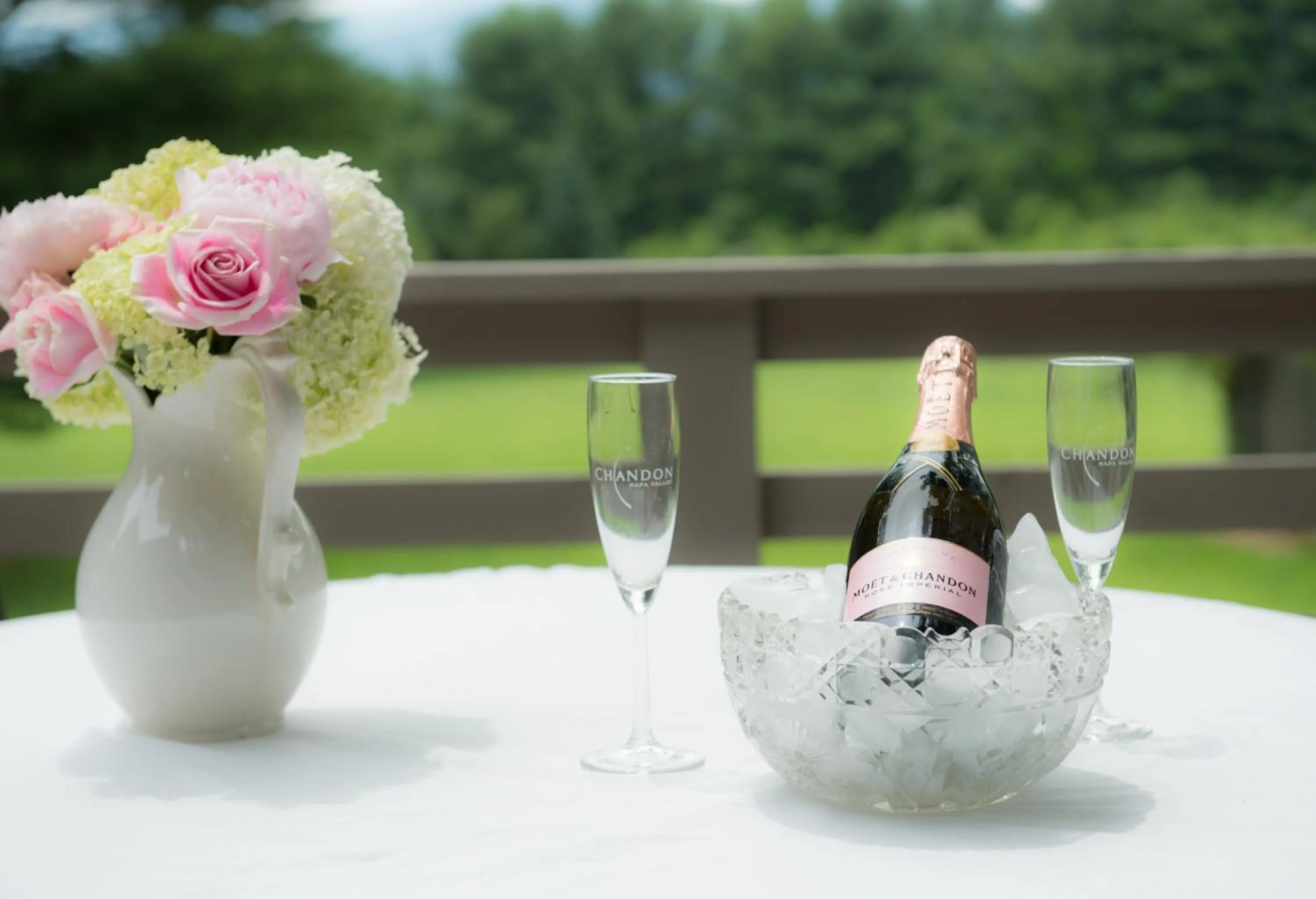 Garden in LeFay Cottage at Little Washington