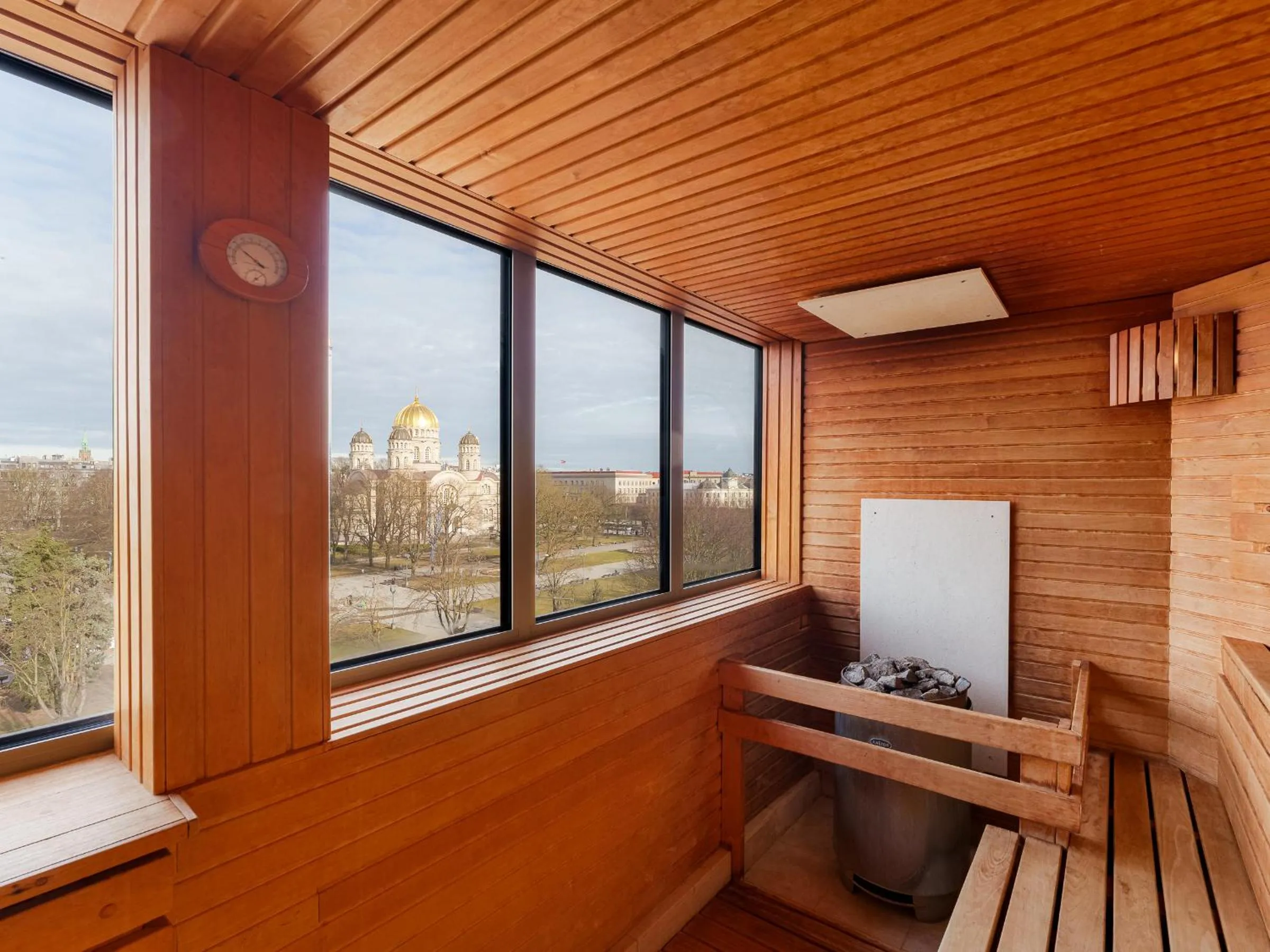 Sauna in Radisson Blu Ridzene Hotel, Riga