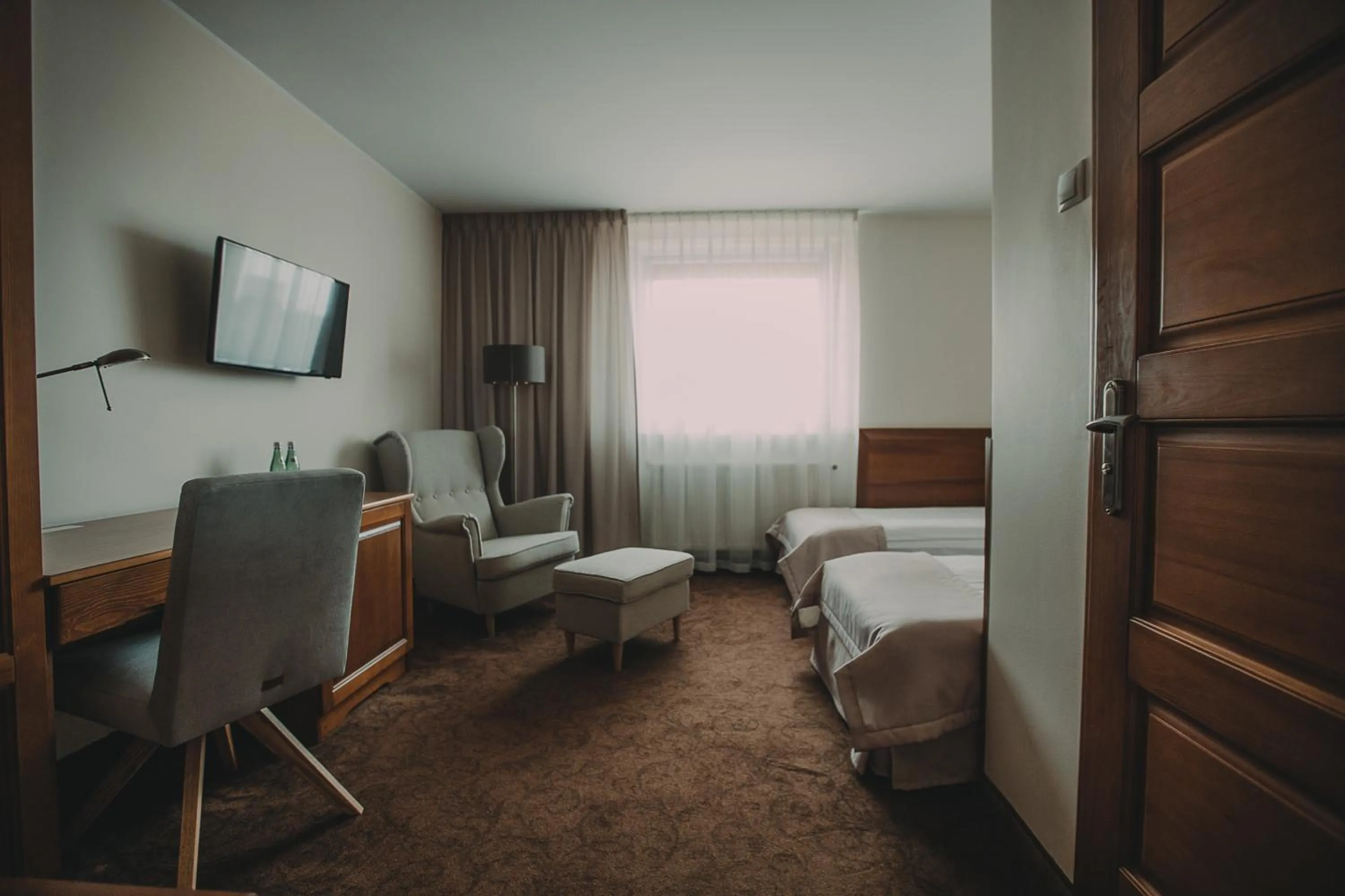 Bed in Hotel Restaurant Boss