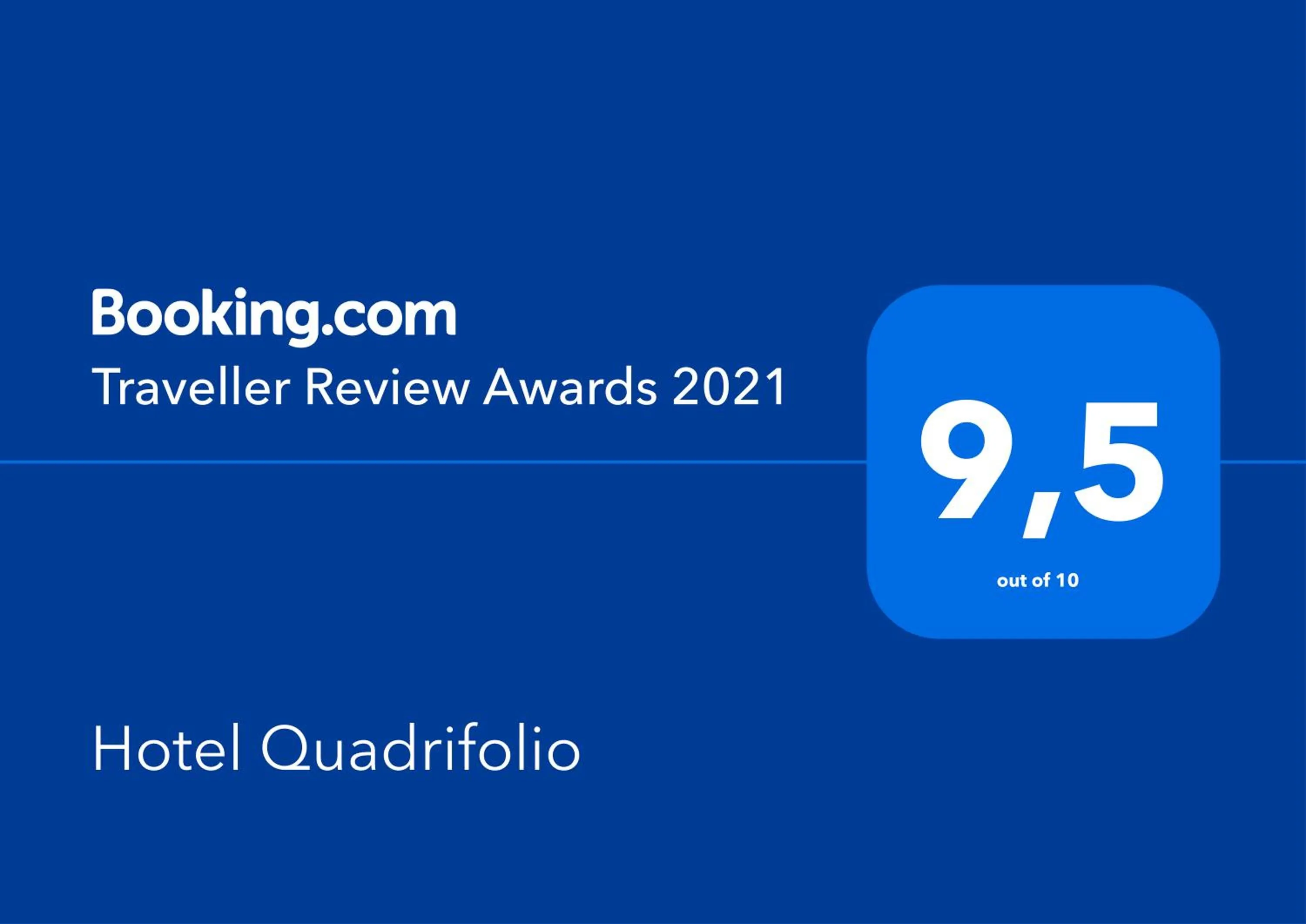 Certificate/Award in Hotel Quadrifolio