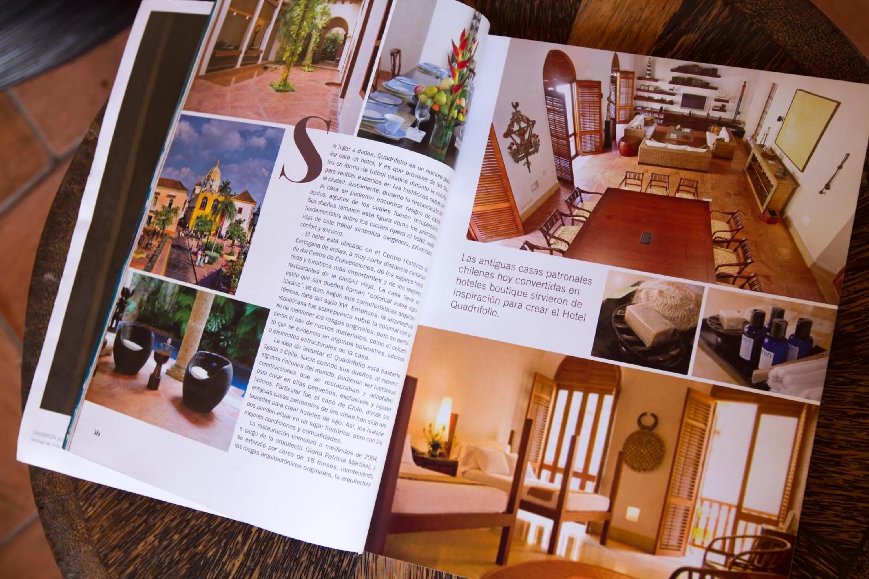 Decorative detail in Hotel Quadrifolio