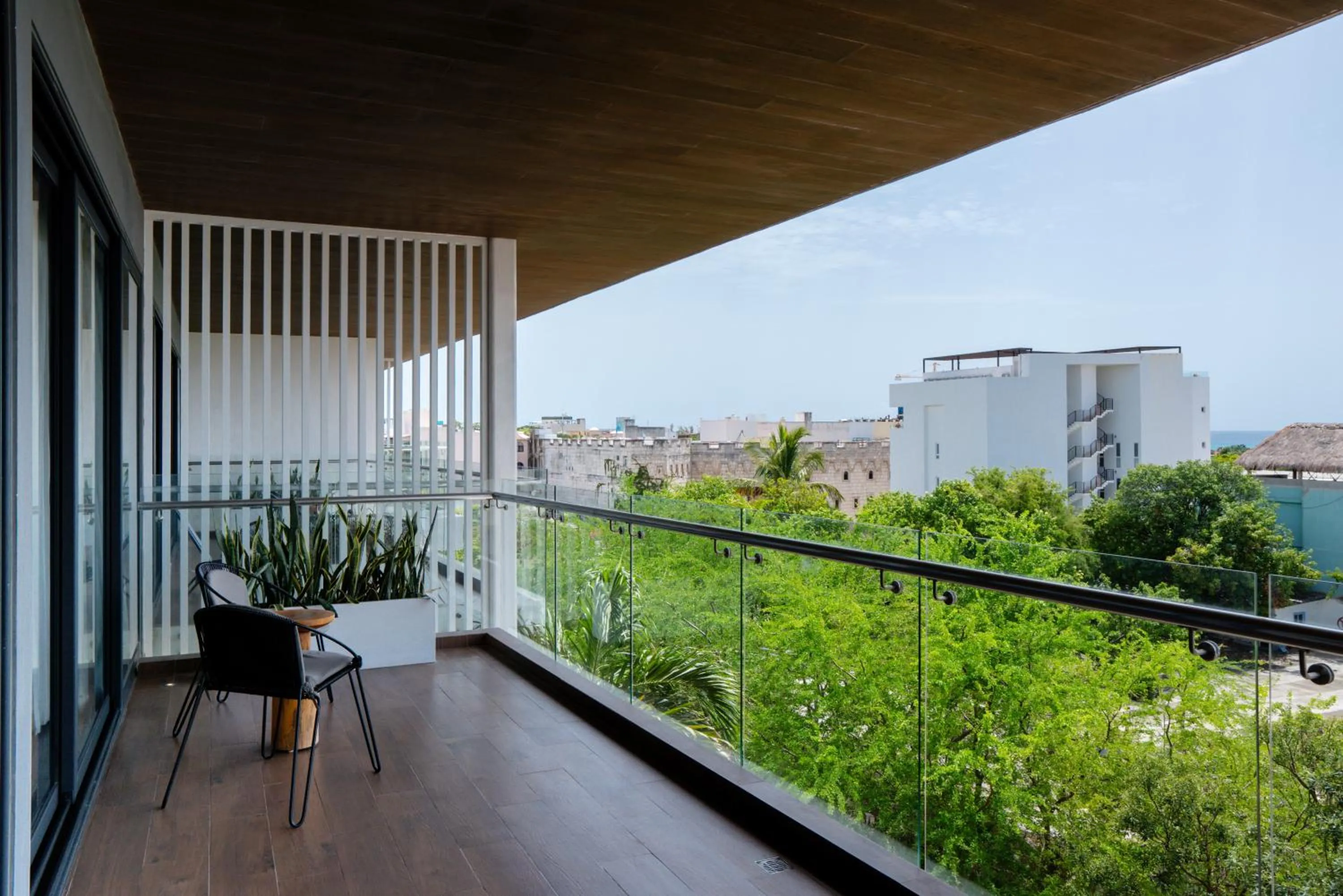 Balcony/Terrace in The Fives Downtown Hotel & Residences, Curio Collection by Hilton