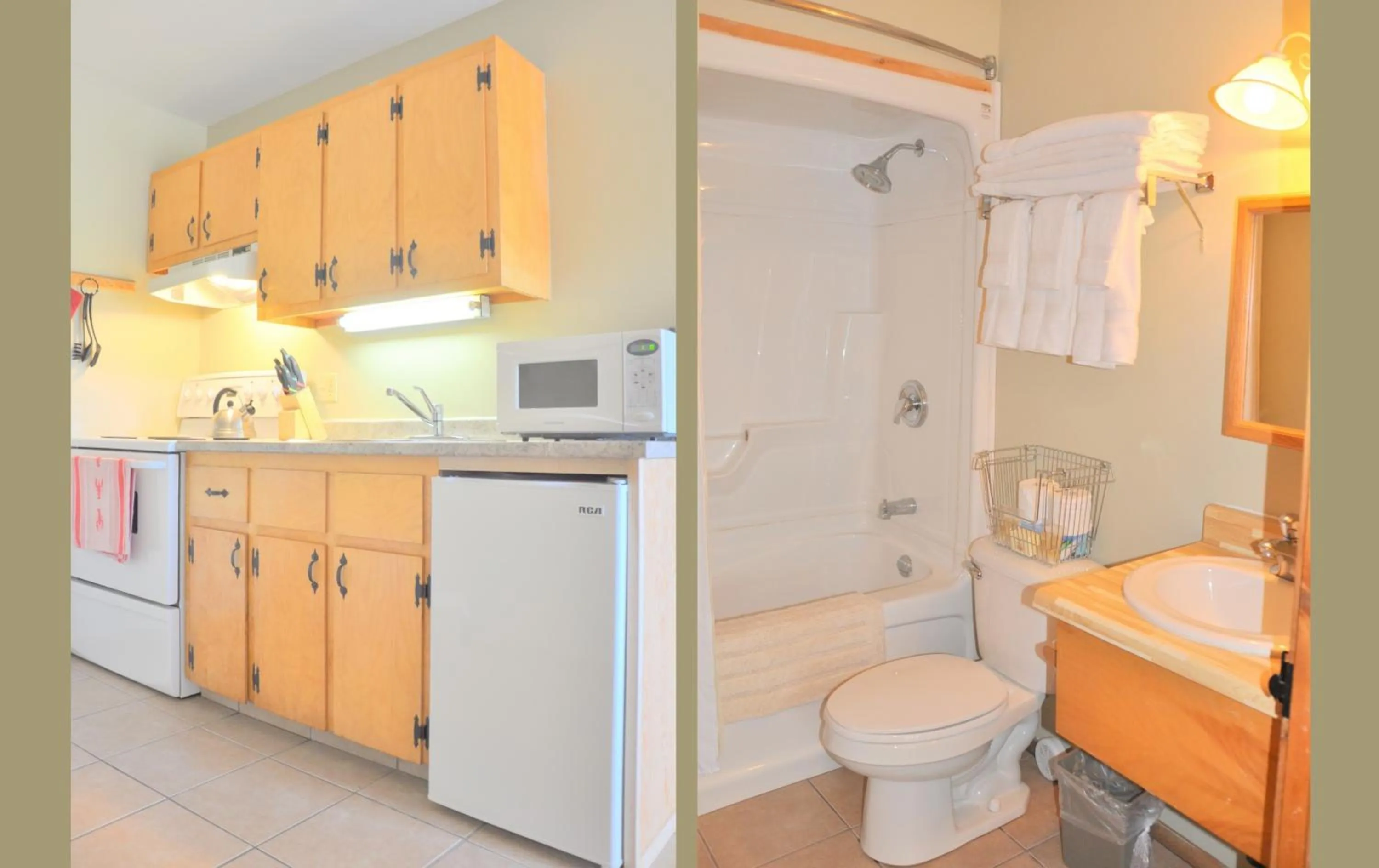 Shower in Powley's Wild Goose Lodge