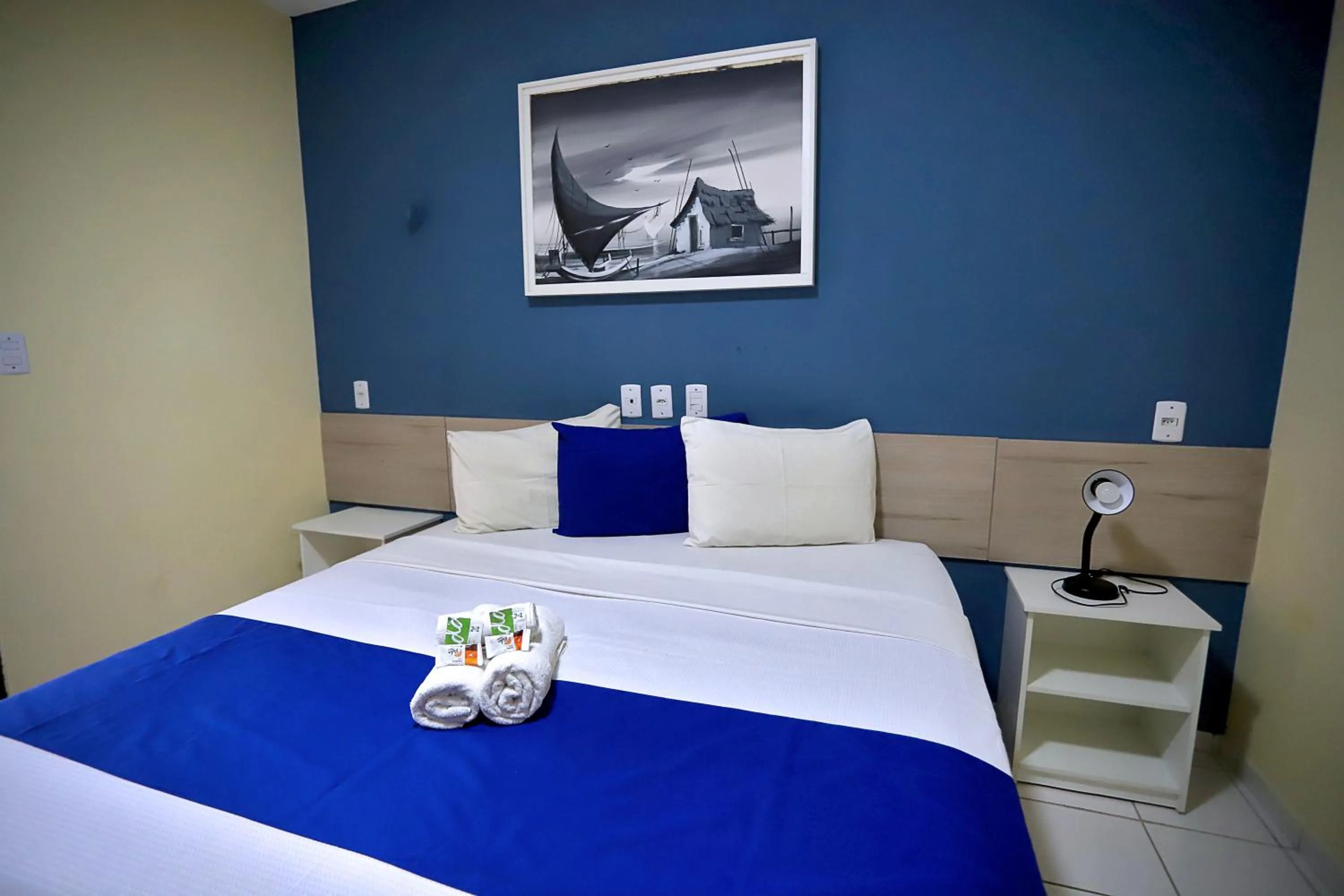 Bed in Pousada Costera