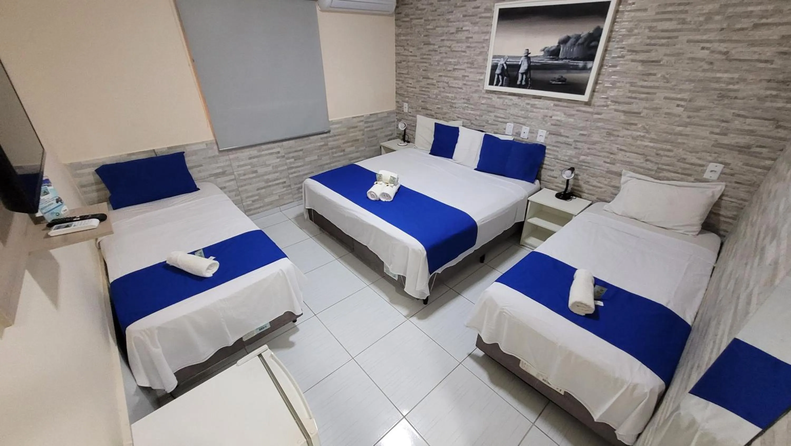 Bed in Pousada Costera