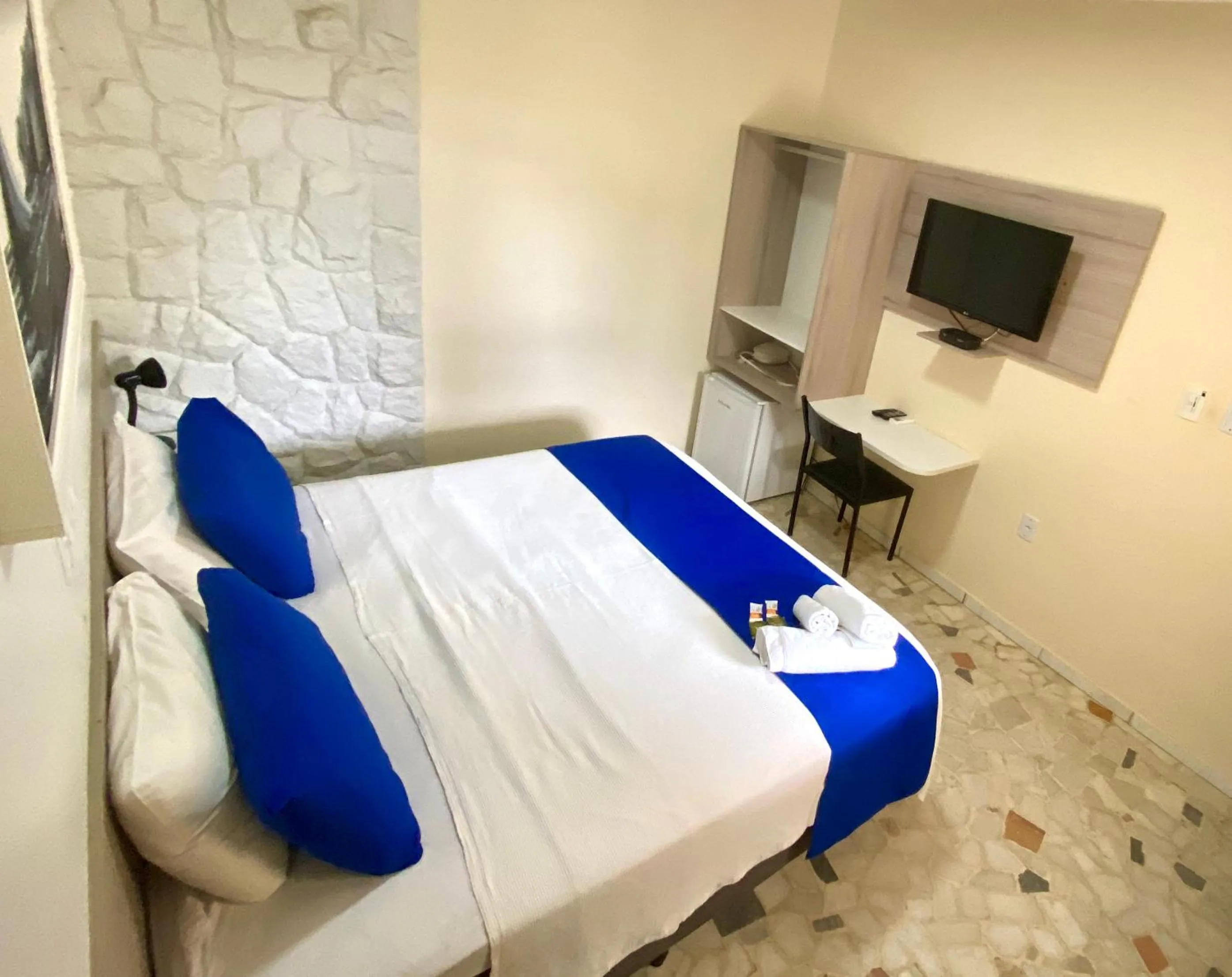 Bed in Pousada Costera