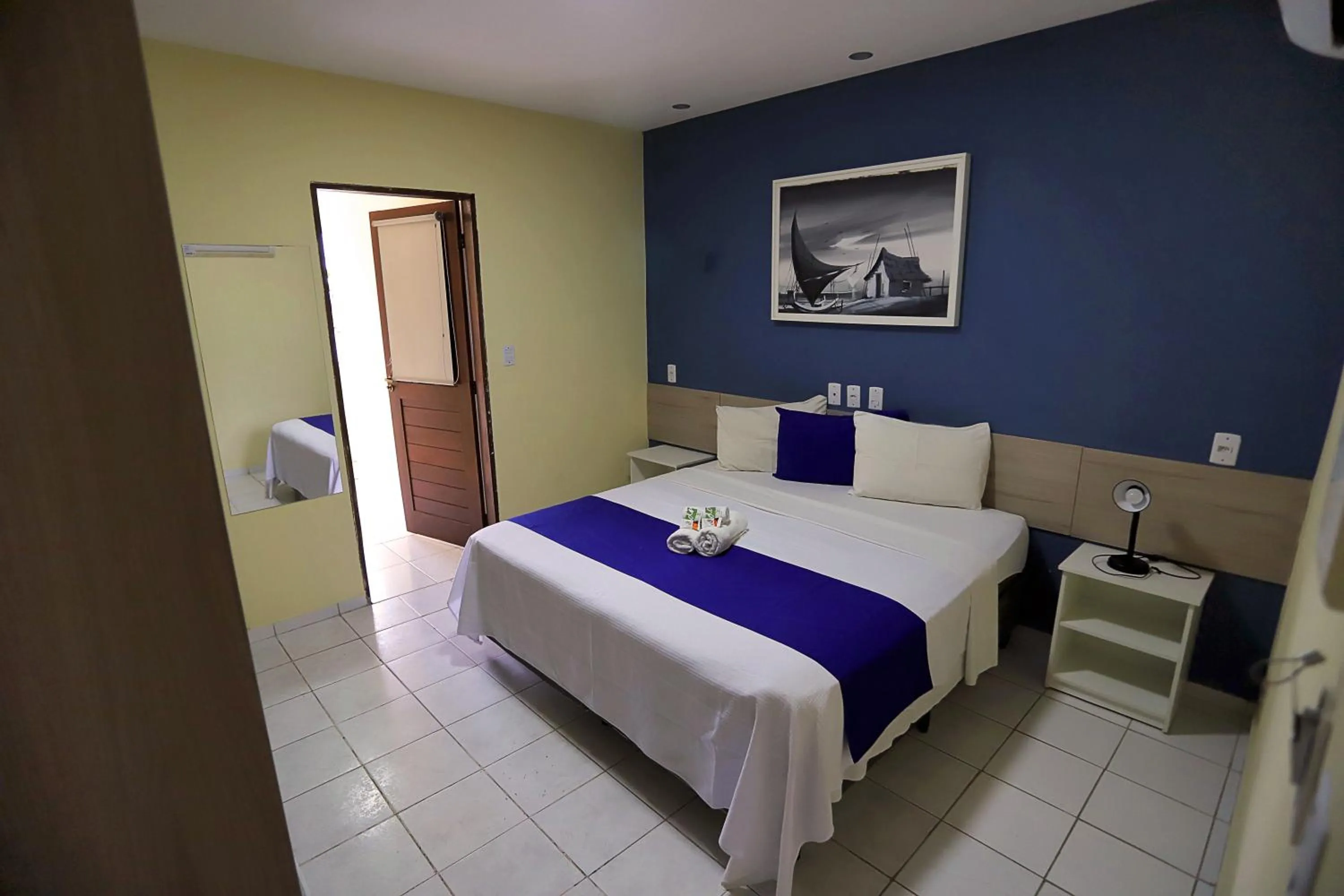 Bed in Pousada Costera