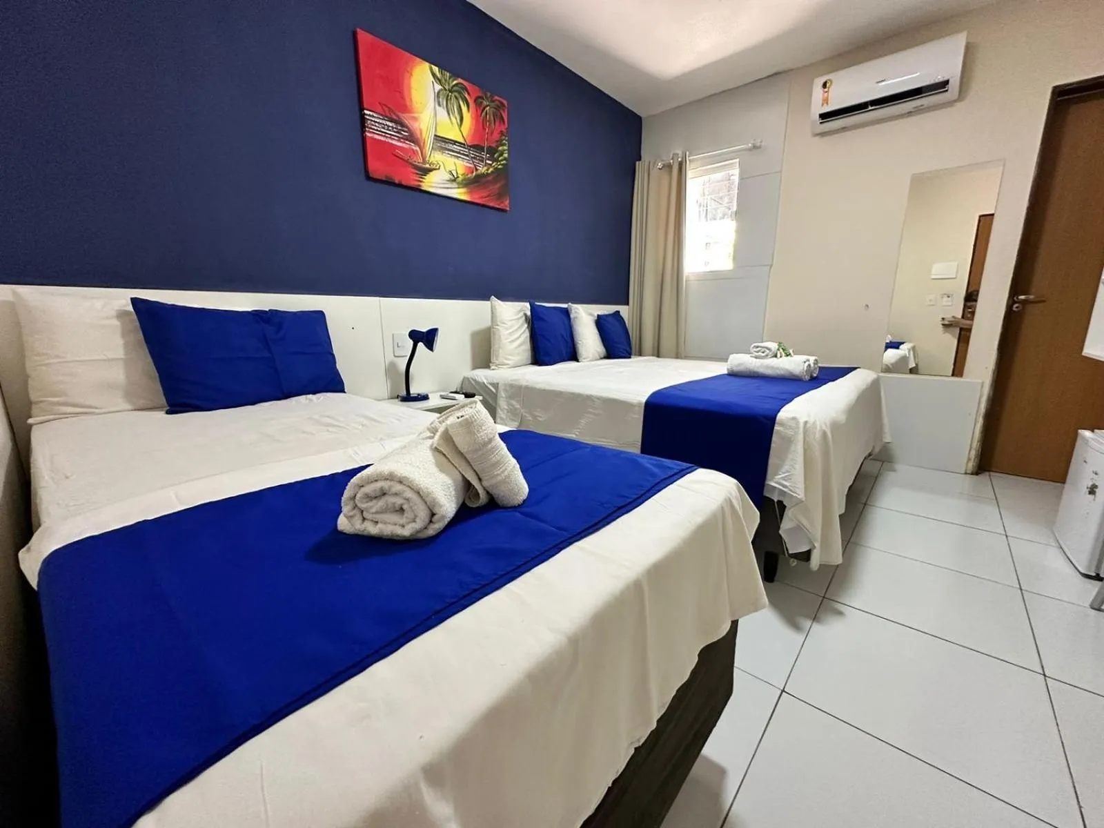 Bed in Pousada Costera