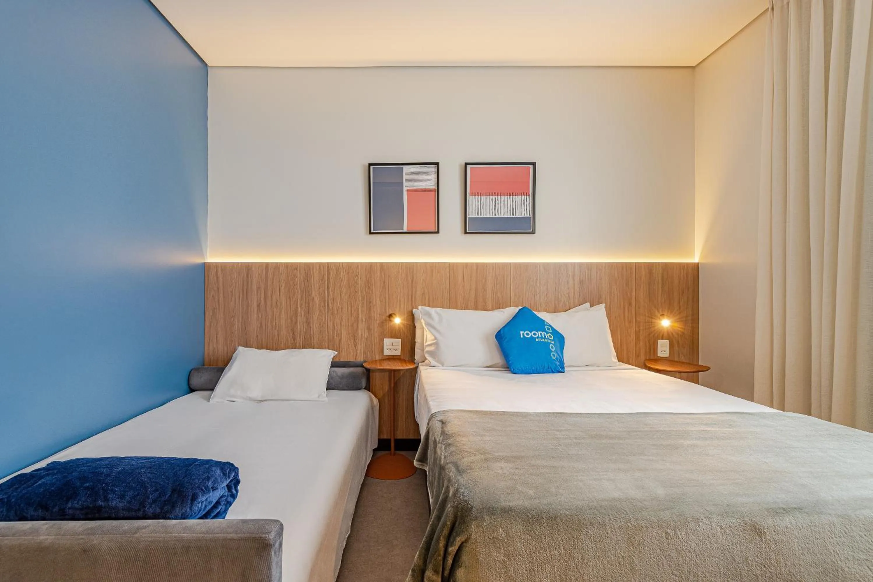 Bed in Roomo Transamerica Santos Gonzaga