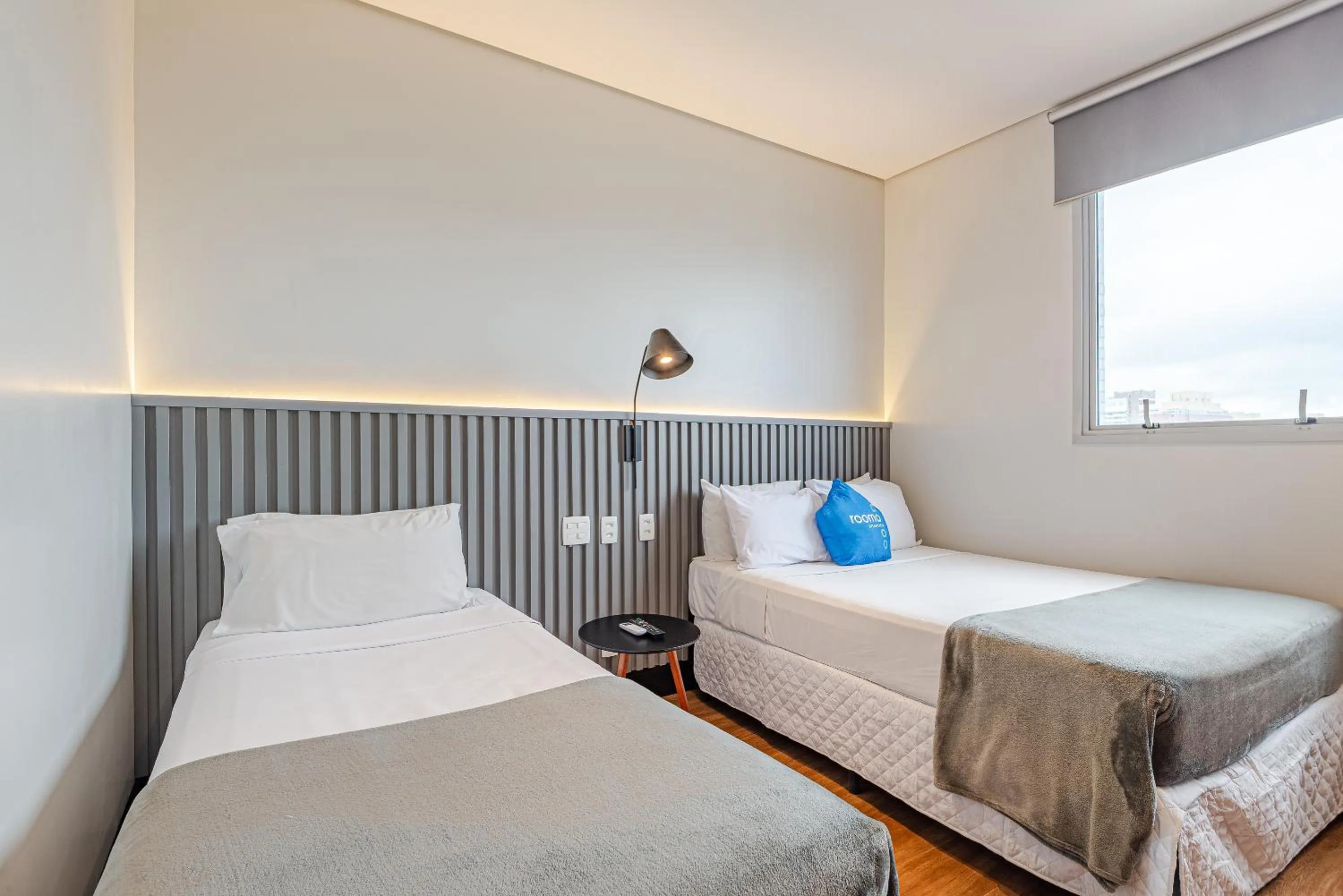 Bed in Roomo Transamerica Santos Gonzaga